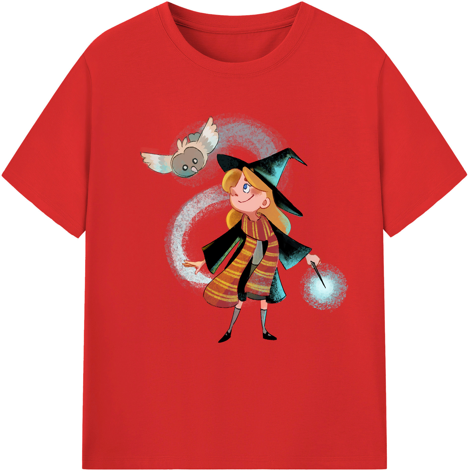 （画像用） Harry Potter ハリー・ポッターシリーズ レディースカジュアルプリントTシャツ（綿100％）