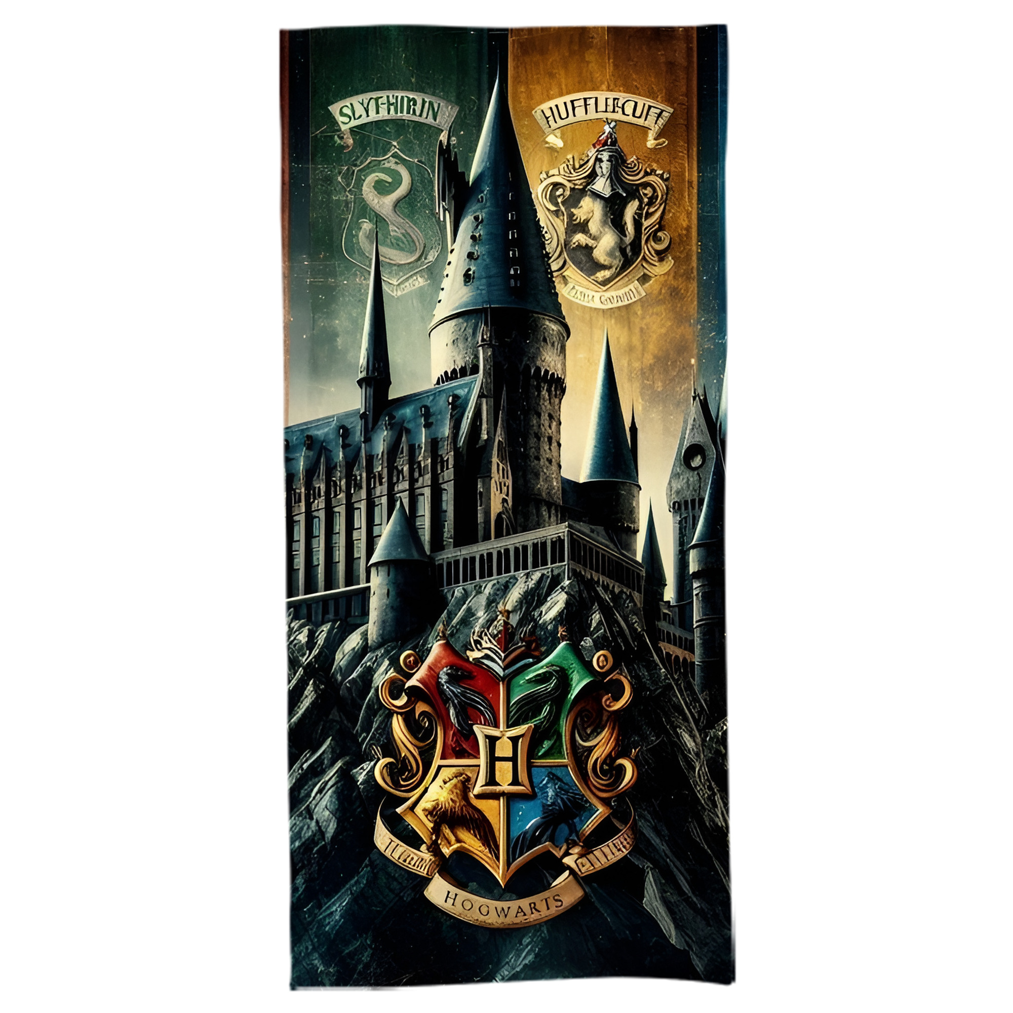 （画像用） Harry Potter ハリー・ポッターシリーズ 大判バスタオル 70×140cm 吸水速乾 柔らかい肌触り