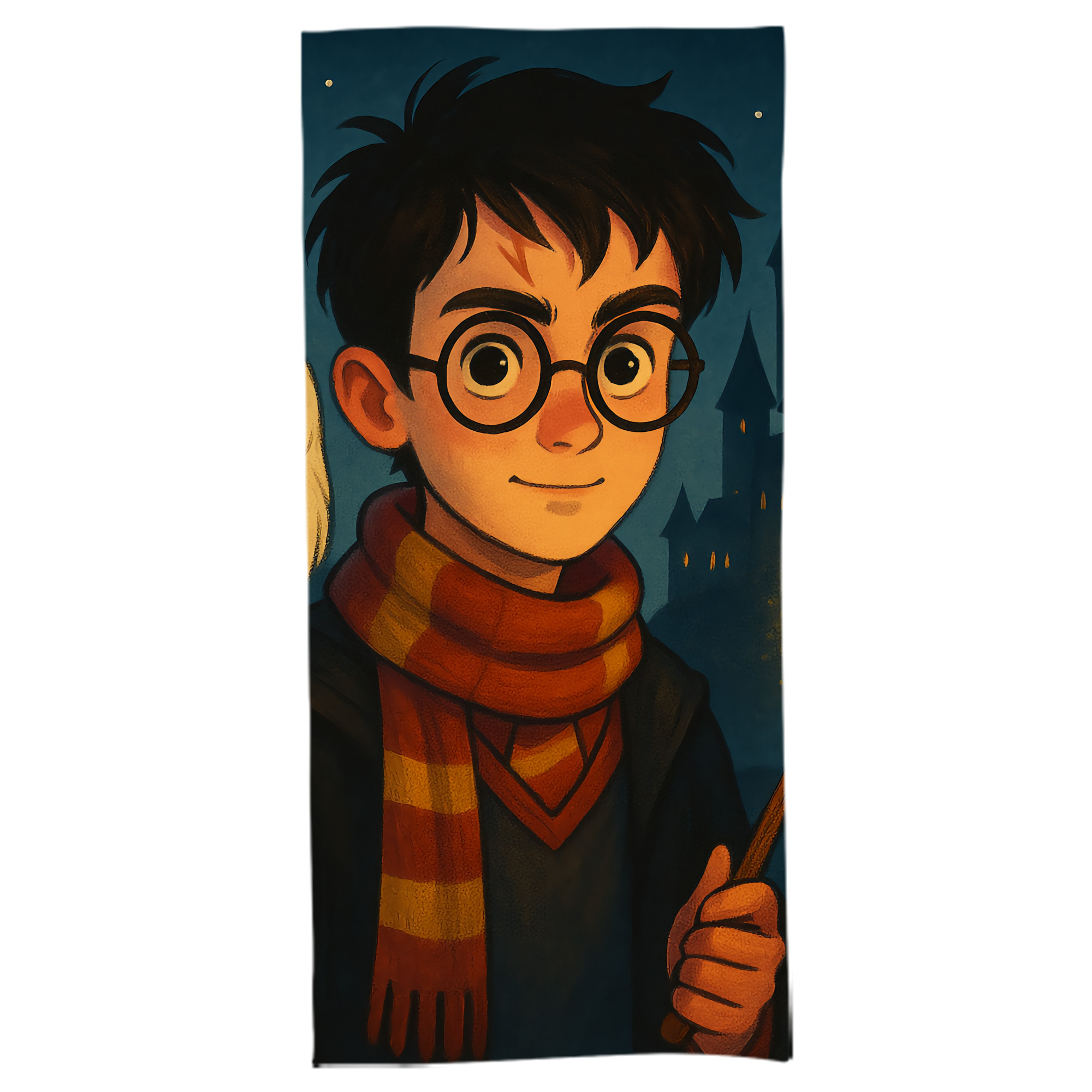 （画像用） Harry Potter ハリー・ポッターシリーズ 大判バスタオル 70×140cm 吸水速乾 柔らかい肌触り