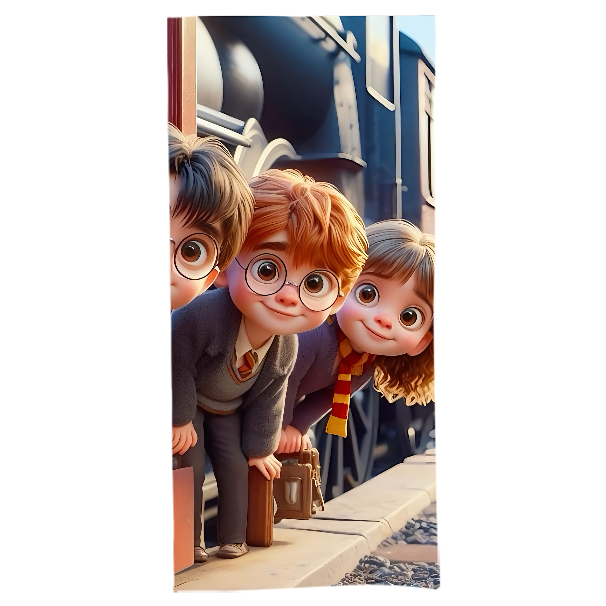 （画像用） Harry Potter ハリー・ポッターシリーズ 大判バスタオル 70×140cm 吸水速乾 柔らかい肌触り