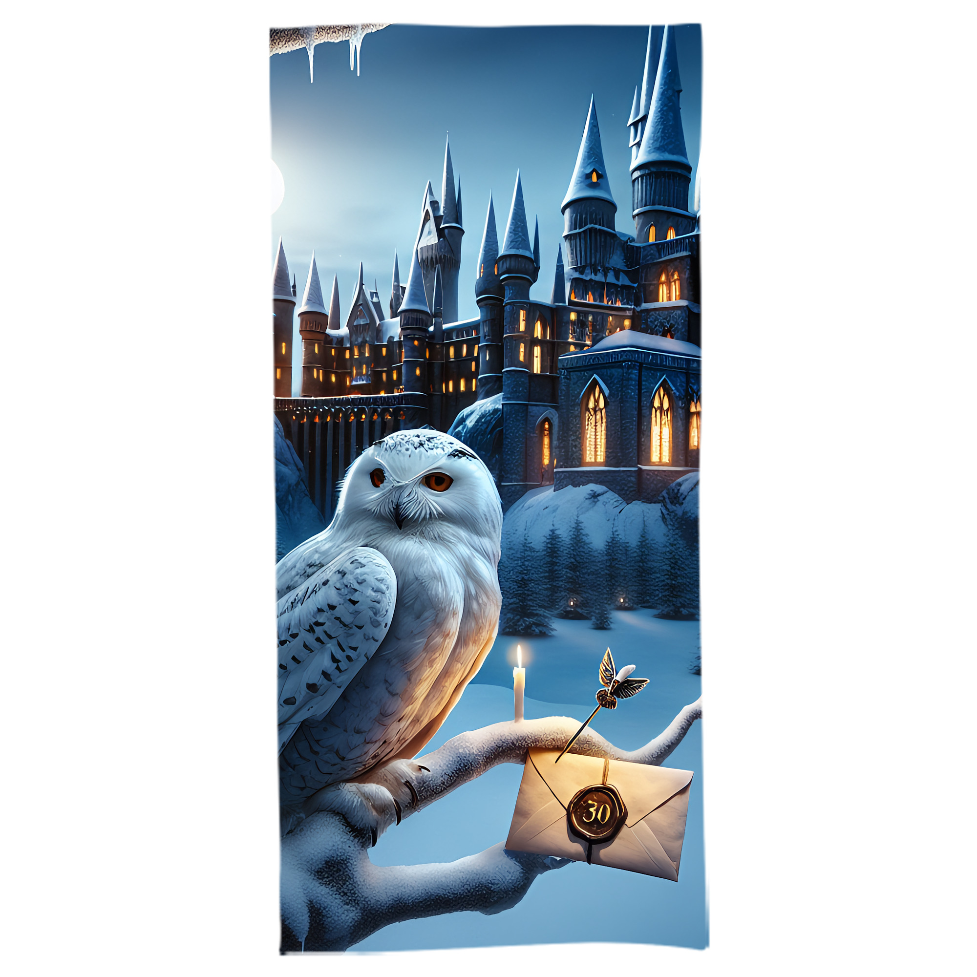 （画像用） Harry Potter ハリー・ポッターシリーズ 大判バスタオル 70×140cm 吸水速乾 柔らかい肌触り