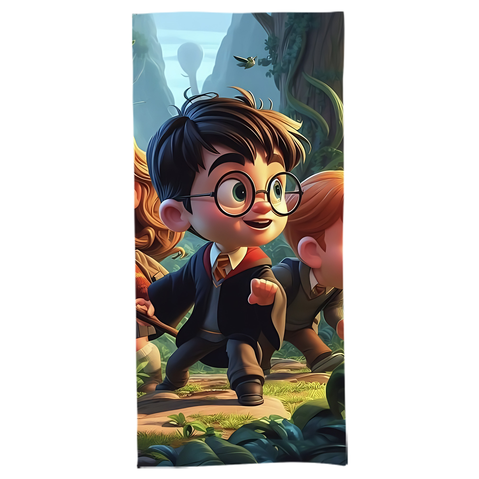 （画像用） Harry Potter ハリー・ポッターシリーズ 大判バスタオル 70×140cm 吸水速乾 柔らかい肌触り