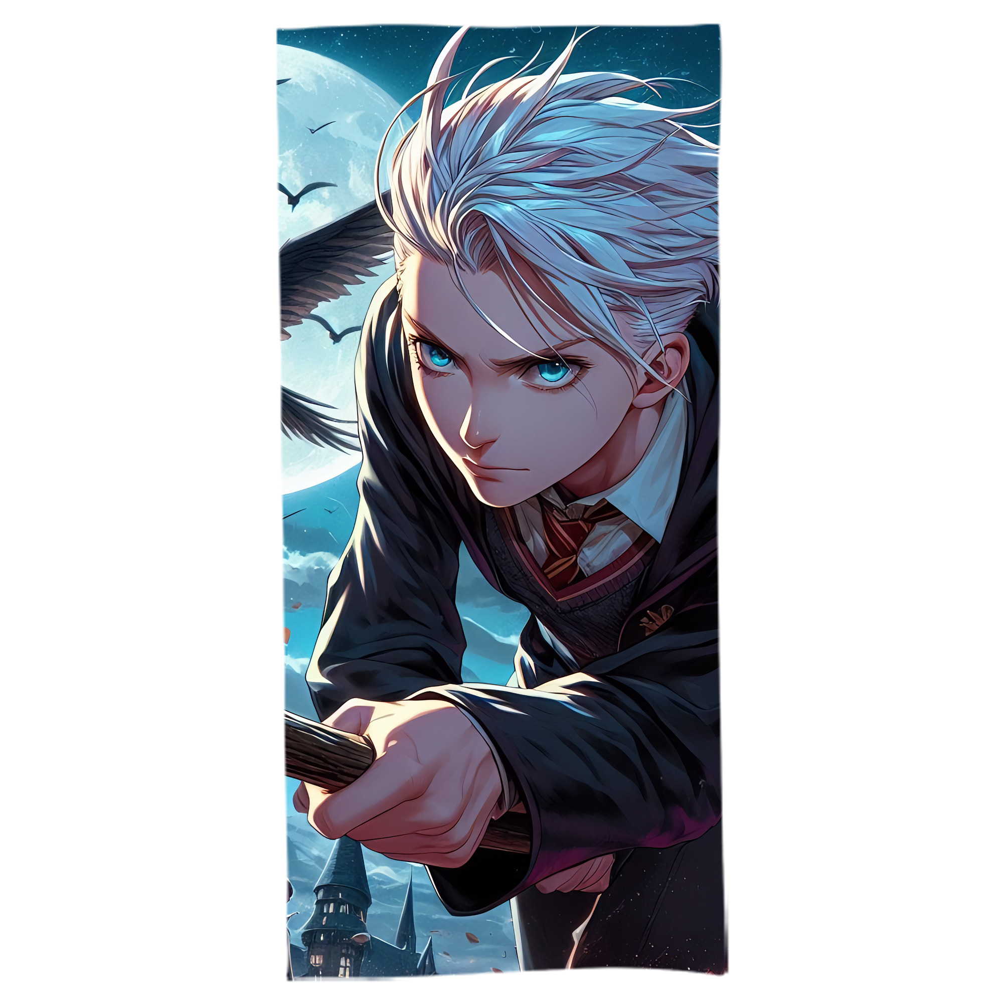 （画像用） Harry Potter ハリー・ポッターシリーズ 大判バスタオル 70×140cm 吸水速乾 柔らかい肌触り