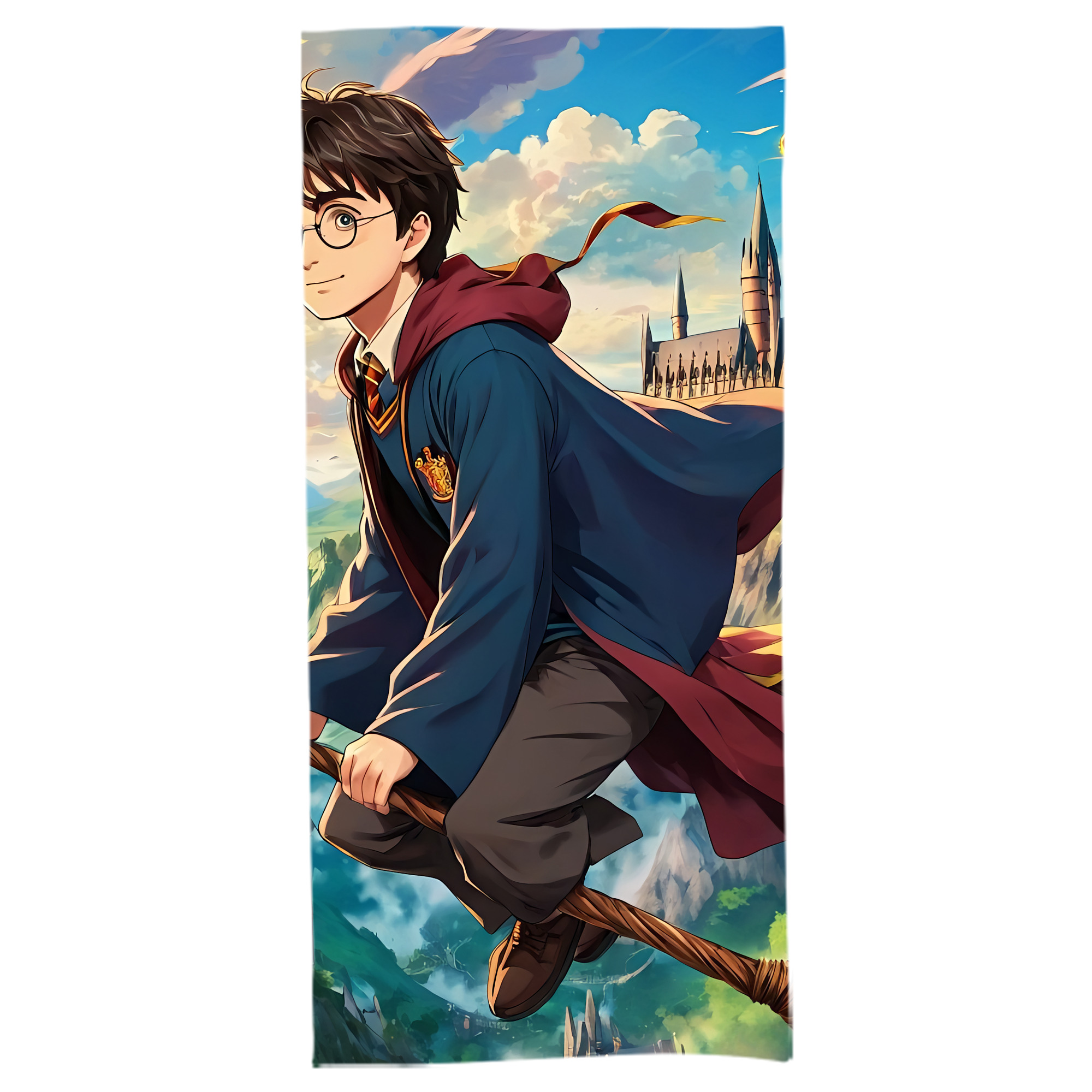 （画像用） Harry Potter ハリー・ポッターシリーズ 大判バスタオル 70×140cm 吸水速乾 柔らかい肌触り