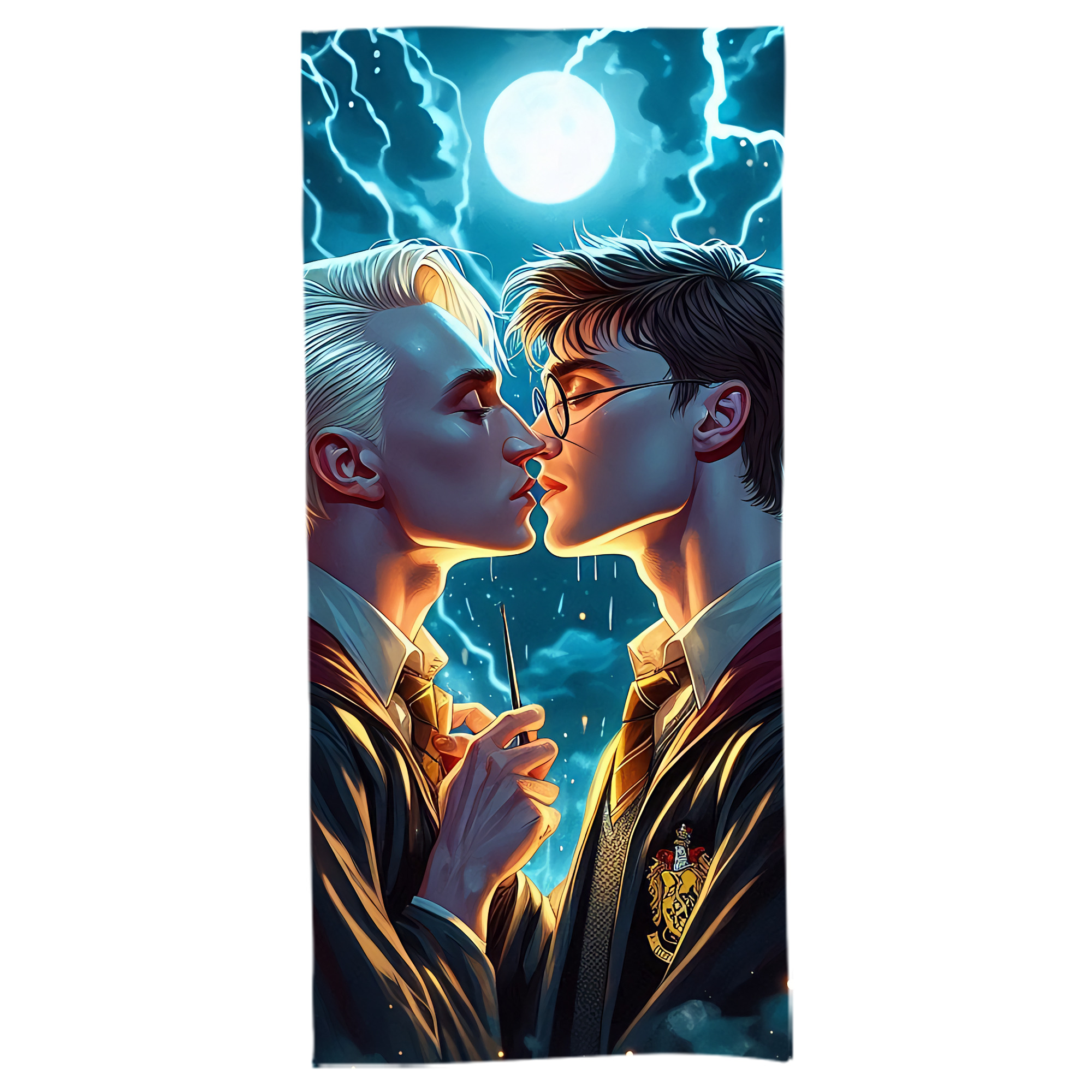 （画像用） Harry Potter ハリー・ポッターシリーズ 大判バスタオル 70×140cm 吸水速乾 柔らかい肌触り