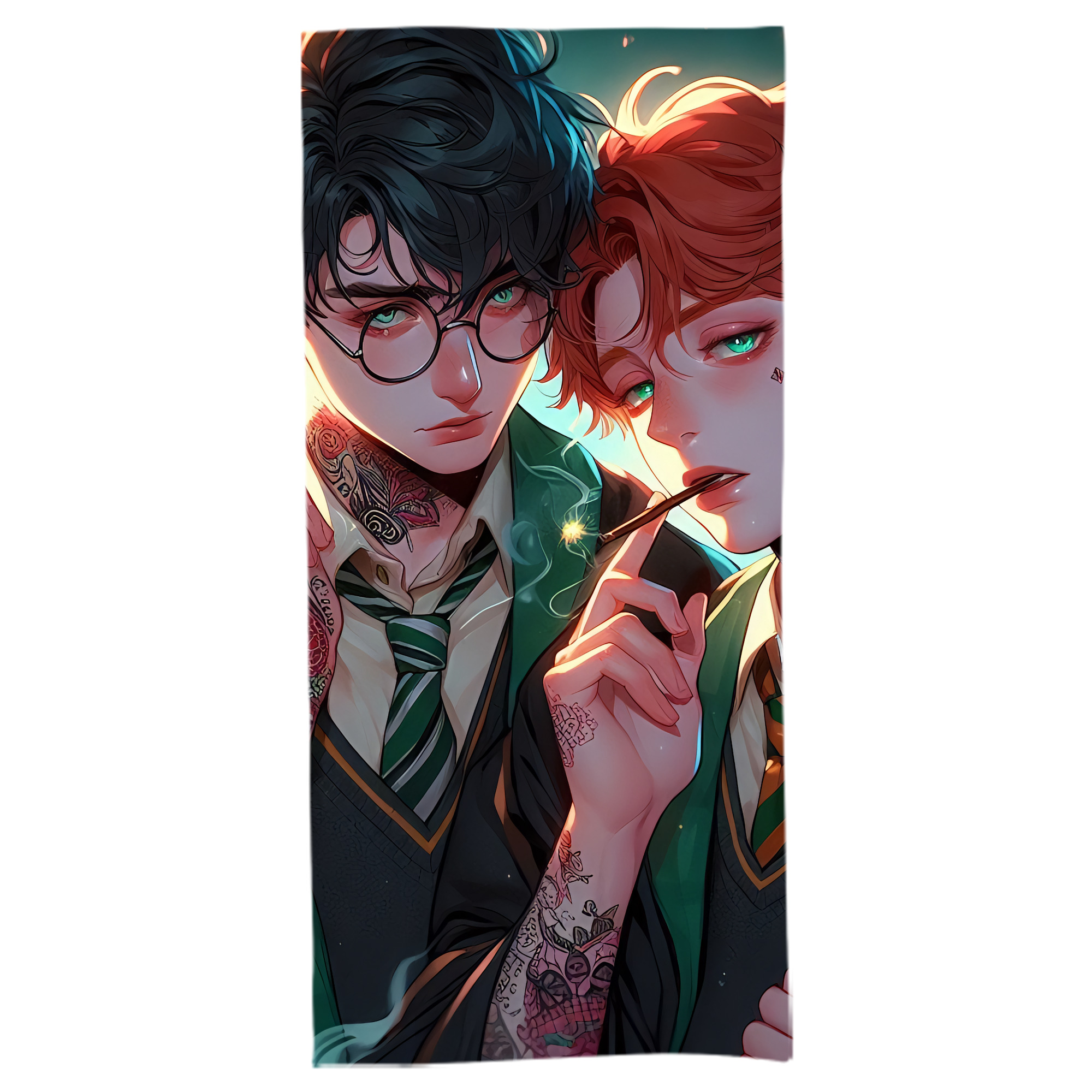 （画像用） Harry Potter ハリー・ポッターシリーズ 大判バスタオル 70×140cm 吸水速乾 柔らかい肌触り