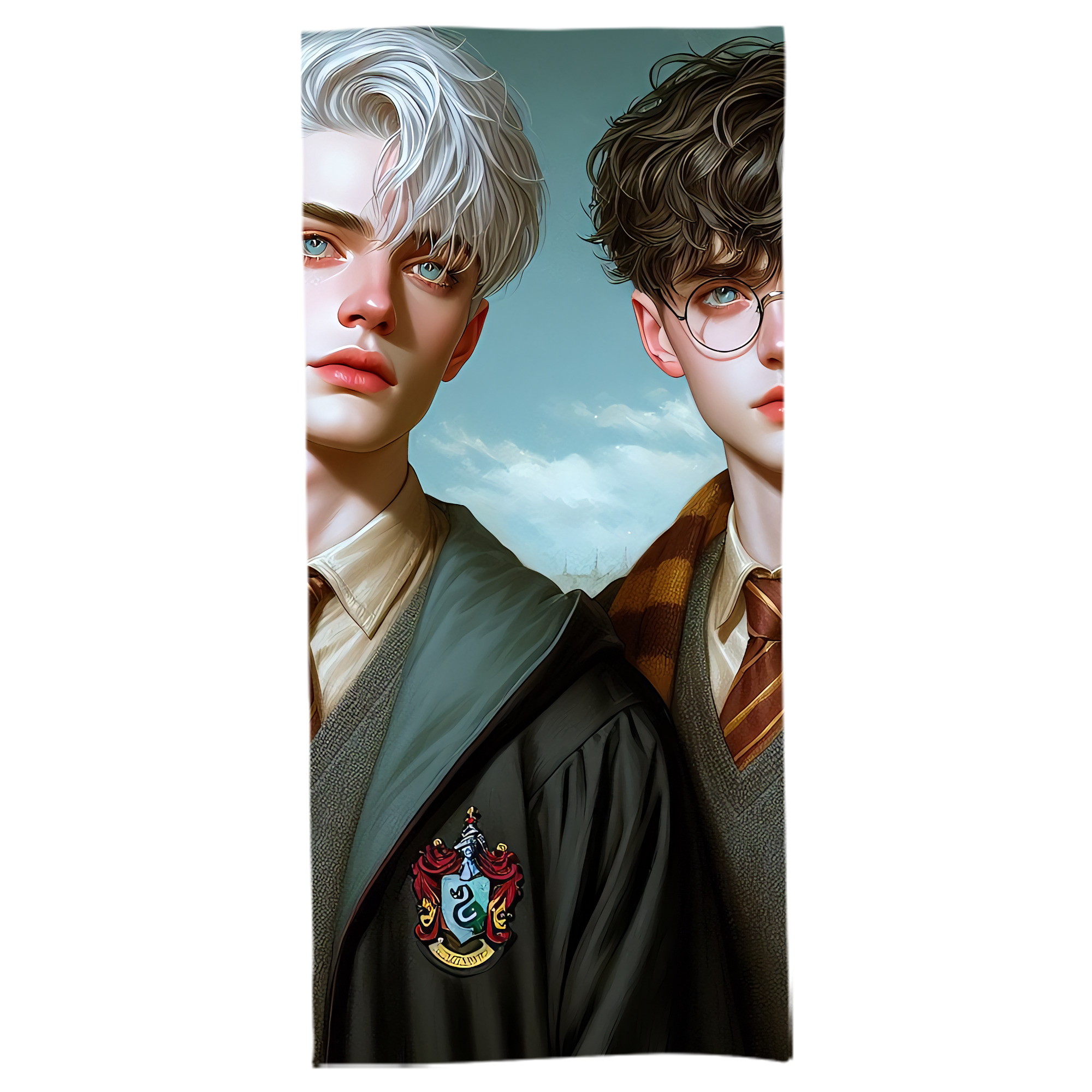 （画像用） Harry Potter ハリー・ポッターシリーズ 大判バスタオル 70×140cm 吸水速乾 柔らかい肌触り