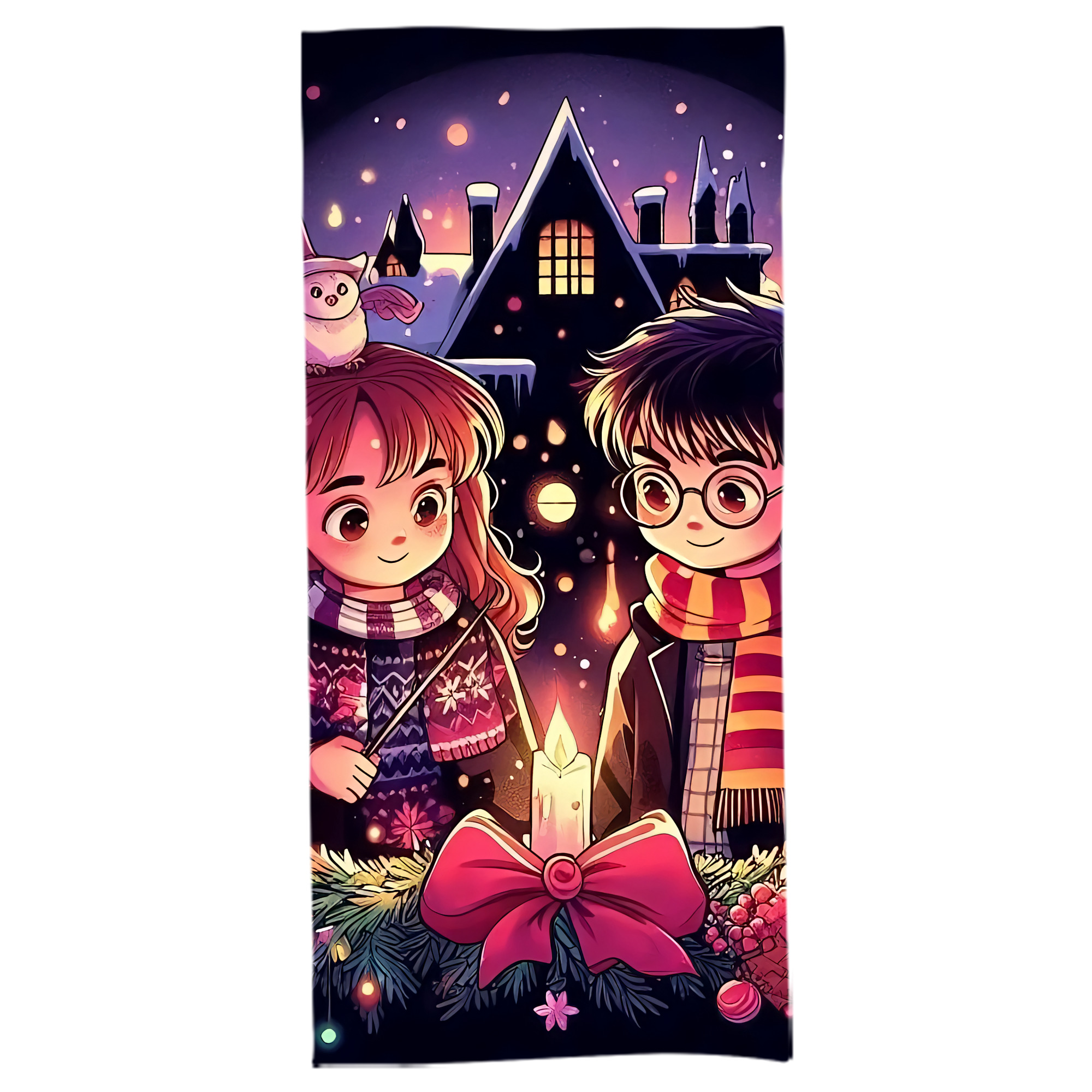 （画像用） Harry Potter ハリー・ポッターシリーズ 大判バスタオル 70×140cm 吸水速乾 柔らかい肌触り