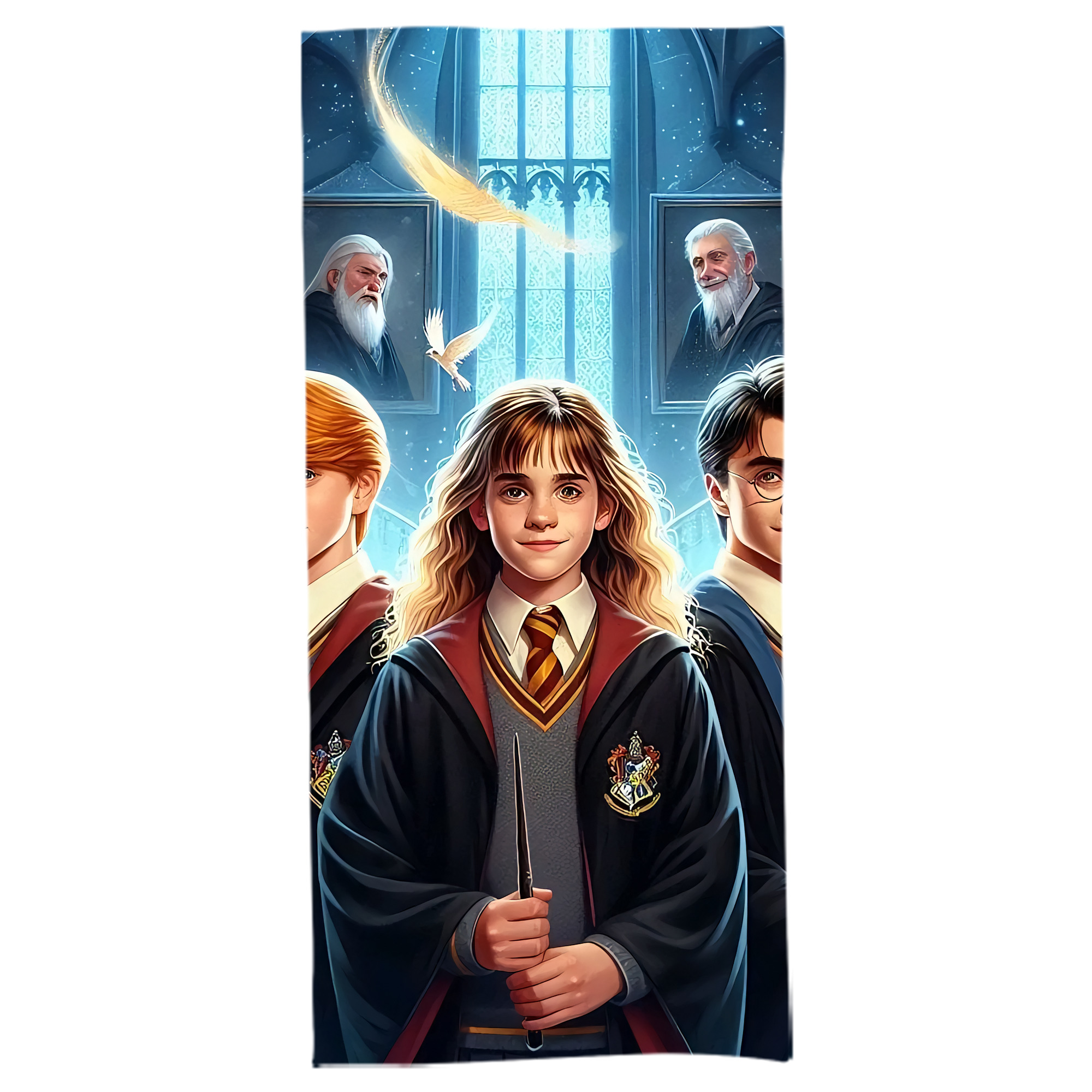 （画像用） Harry Potter ハリー・ポッターシリーズ 大判バスタオル 70×140cm 吸水速乾 柔らかい肌触り