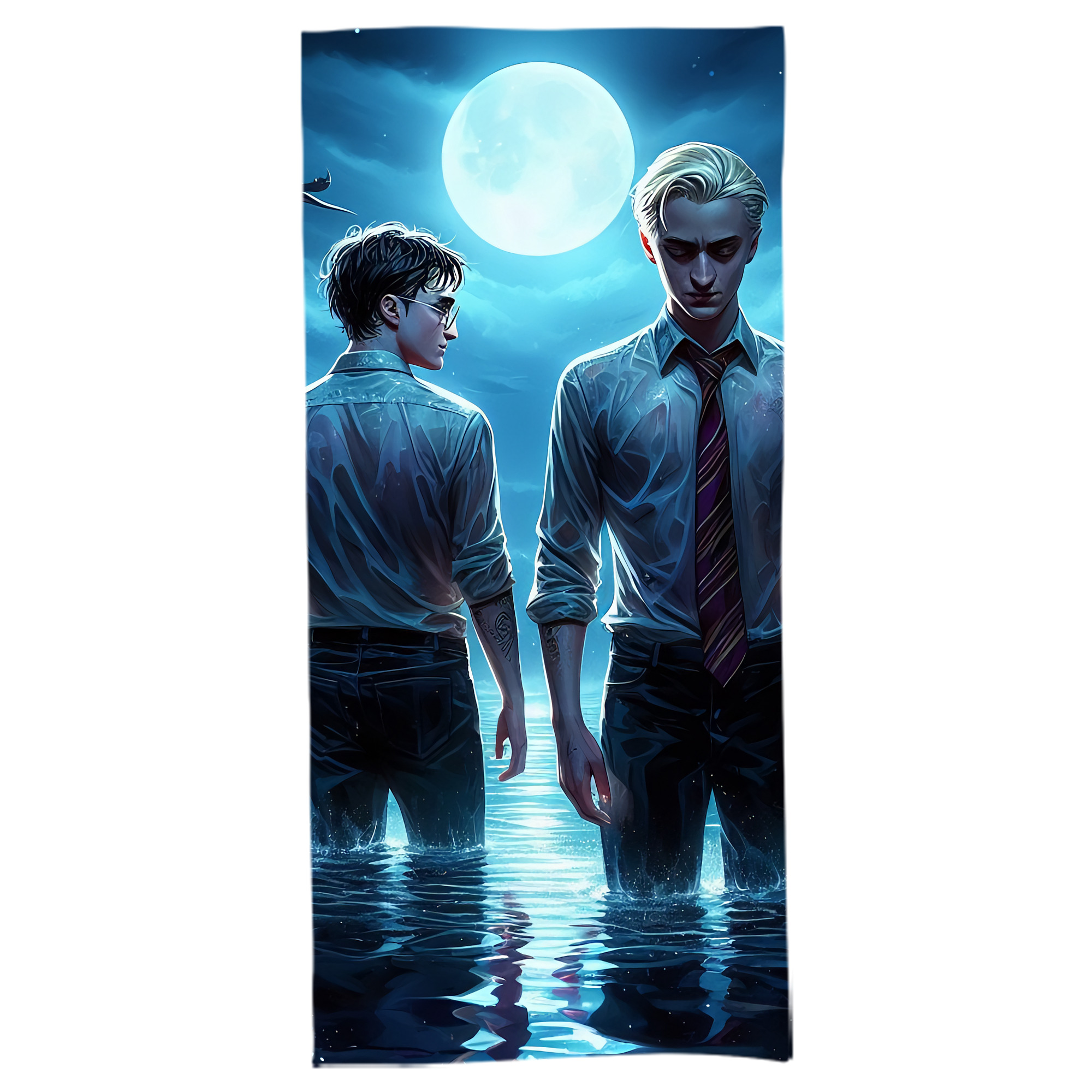 （画像用） Harry Potter ハリー・ポッターシリーズ 大判バスタオル 70×140cm 吸水速乾 柔らかい肌触り
