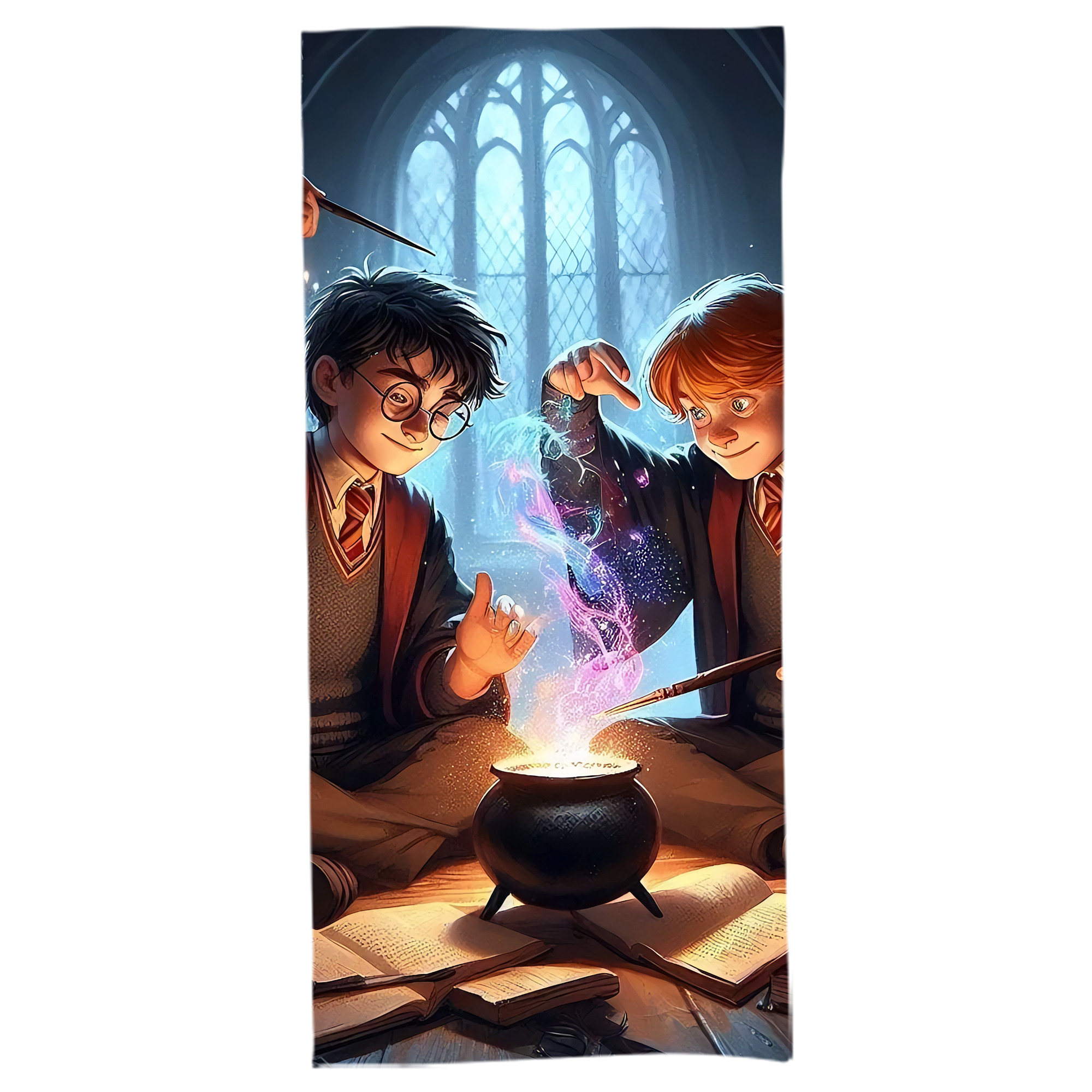 （画像用） Harry Potter ハリー・ポッターシリーズ 大判バスタオル 70×140cm 吸水速乾 柔らかい肌触り
