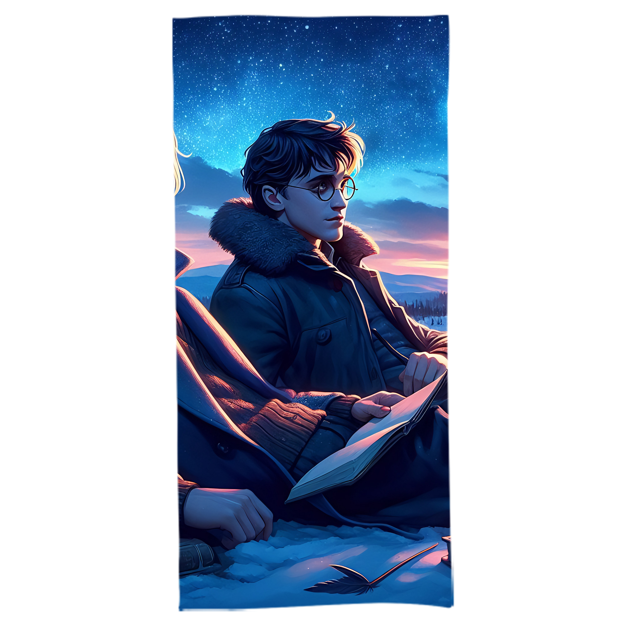 （画像用） Harry Potter ハリー・ポッターシリーズ 大判バスタオル 70×140cm 吸水速乾 柔らかい肌触り