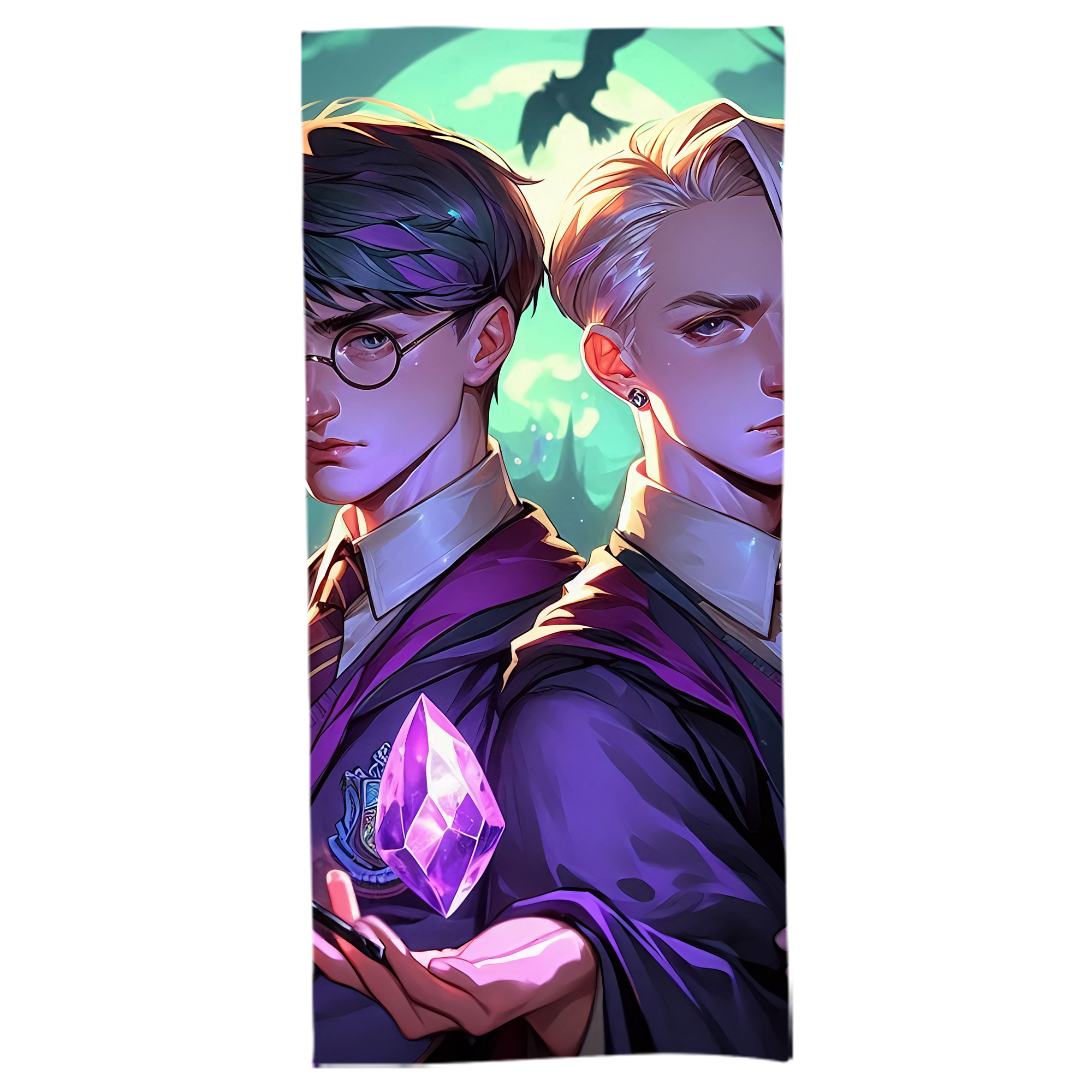 （画像用） Harry Potter ハリー・ポッターシリーズ 大判バスタオル 70×140cm 吸水速乾 柔らかい肌触り