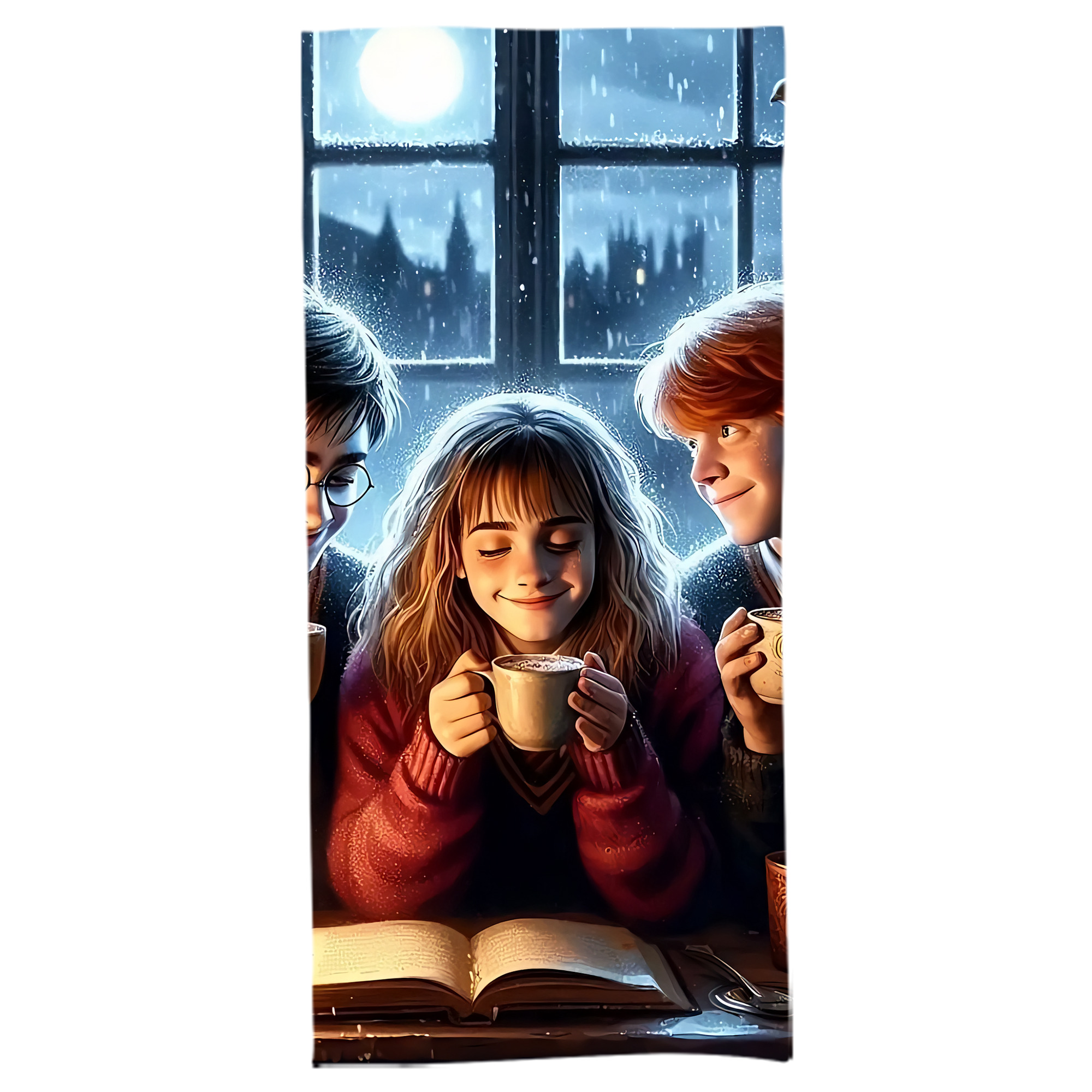 （画像用） Harry Potter ハリー・ポッターシリーズ 大判バスタオル 70×140cm 吸水速乾 柔らかい肌触り