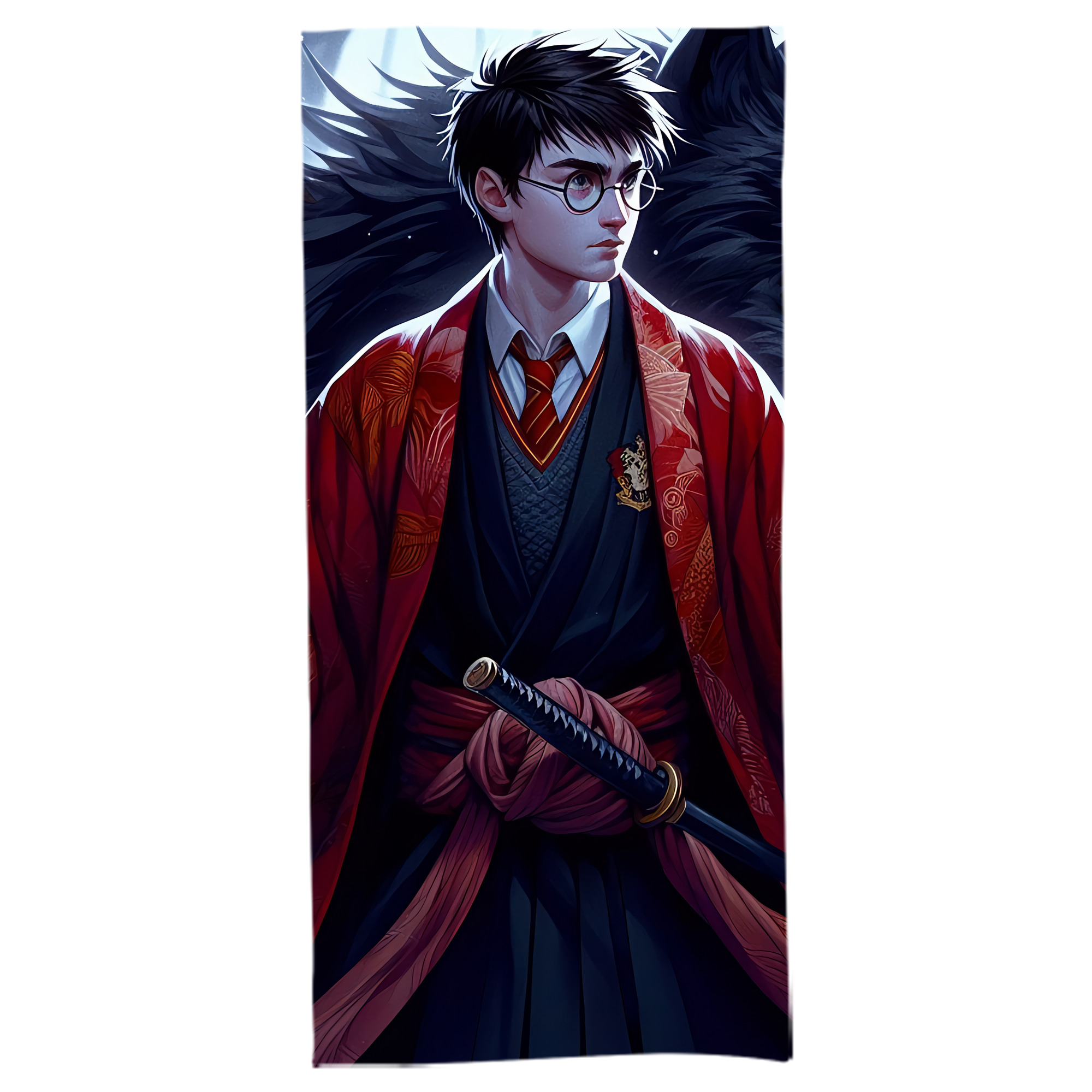 （画像用） Harry Potter ハリー・ポッターシリーズ 大判バスタオル 70×140cm 吸水速乾 柔らかい肌触り