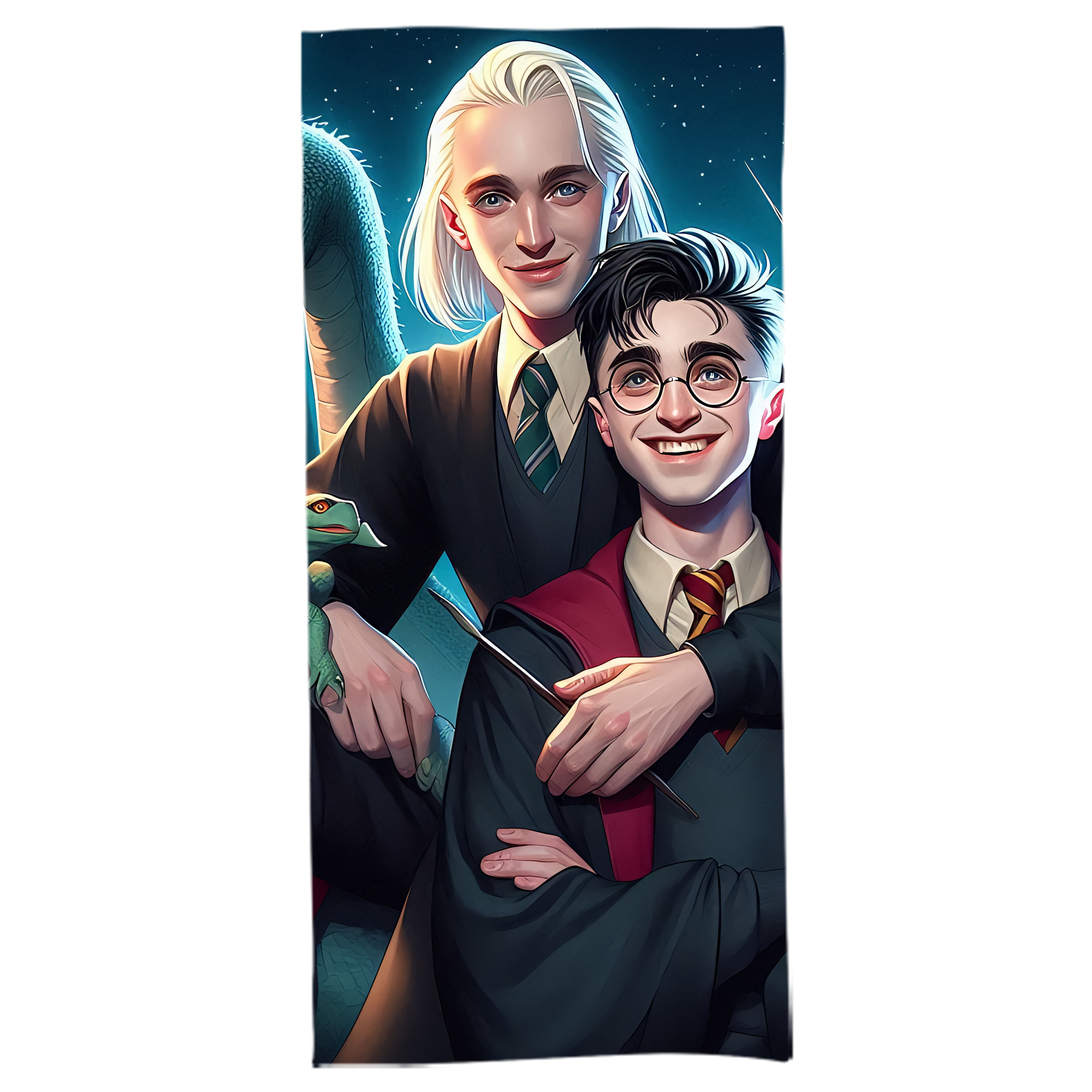（画像用） Harry Potter ハリー・ポッターシリーズ 大判バスタオル 70×140cm 吸水速乾 柔らかい肌触り
