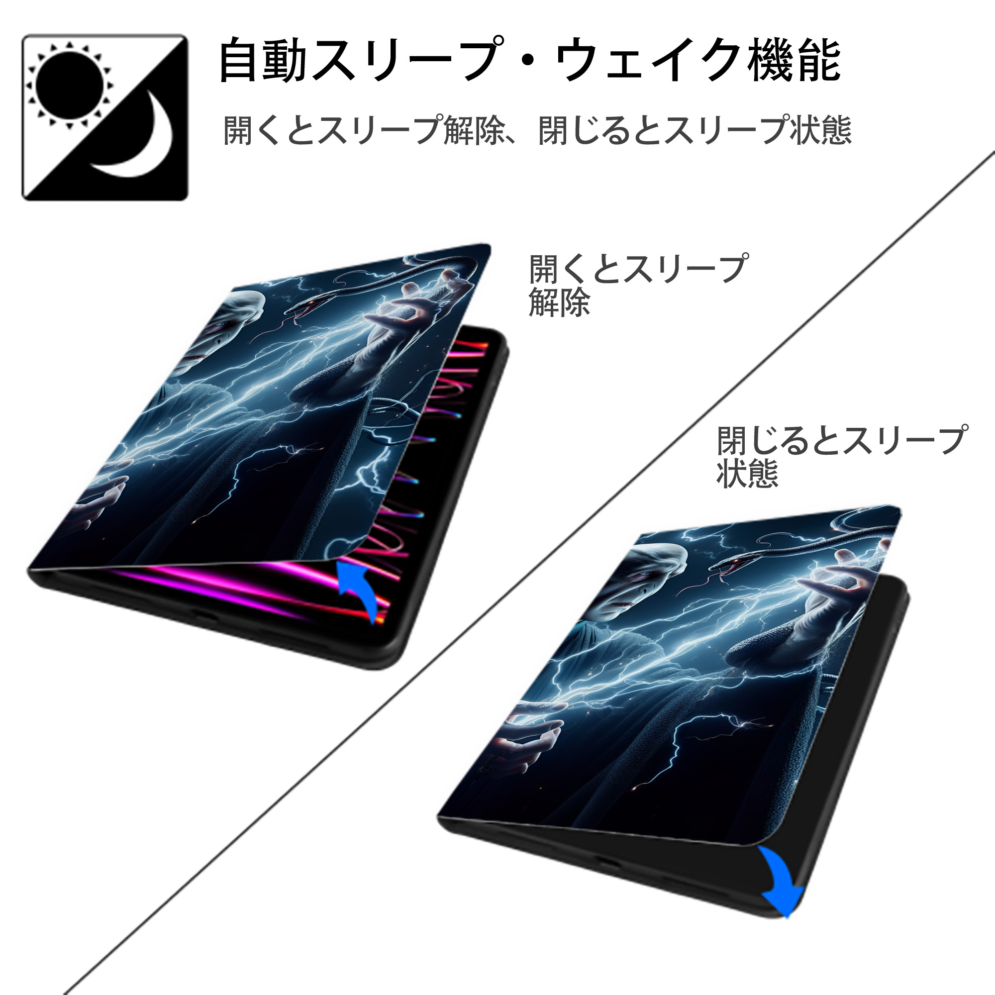 Harry Potter ハリー・ポッターシリーズ IPad ケース ブック型 PUレザー TPU 耐衝撃 軽量 薄型 ペン収納なし 全面保護 IPad 各モデル対応