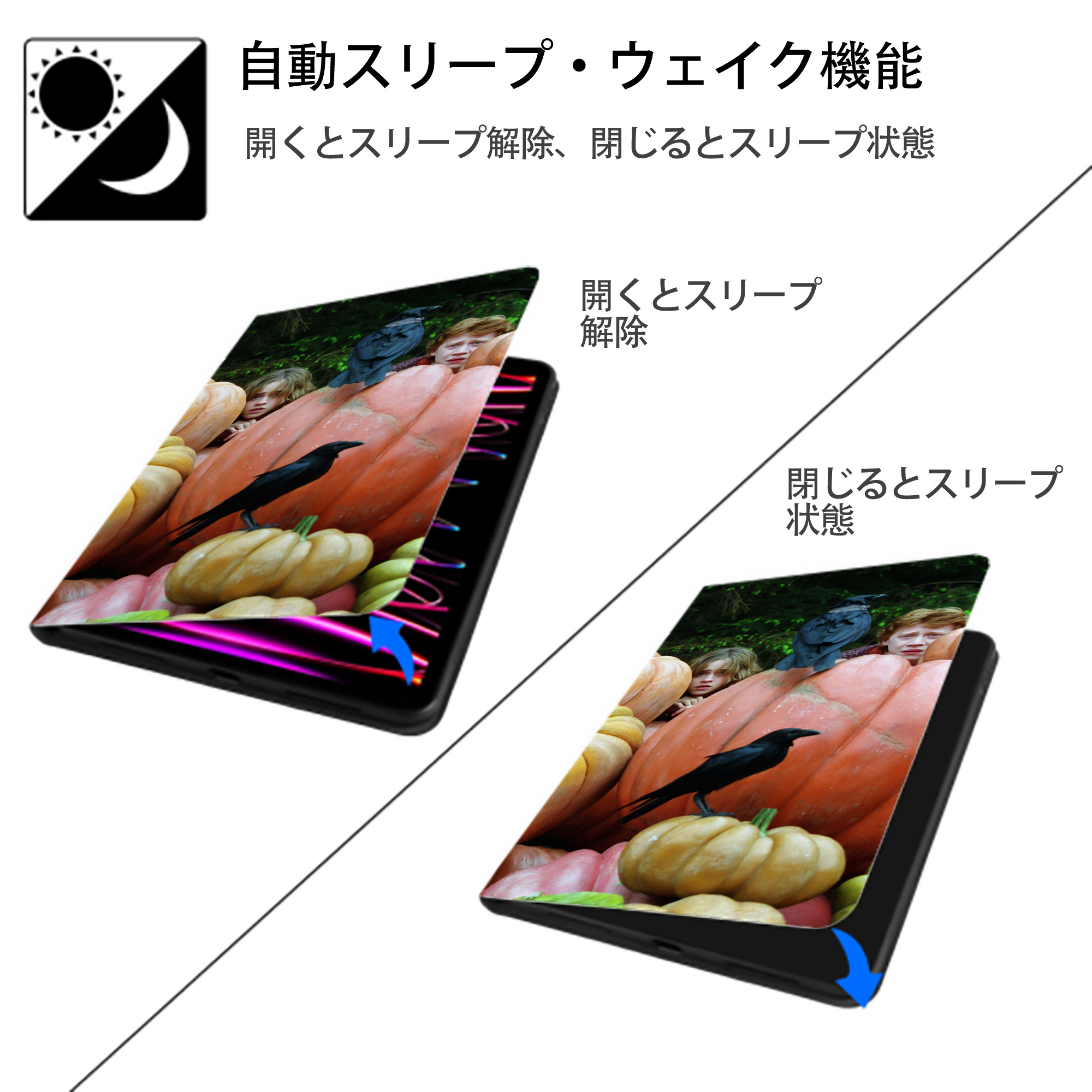 Harry Potter ハリー・ポッターシリーズ IPad ケース ブック型 PUレザー TPU 耐衝撃 軽量 薄型 ペン収納なし 全面保護 IPad 各モデル対応