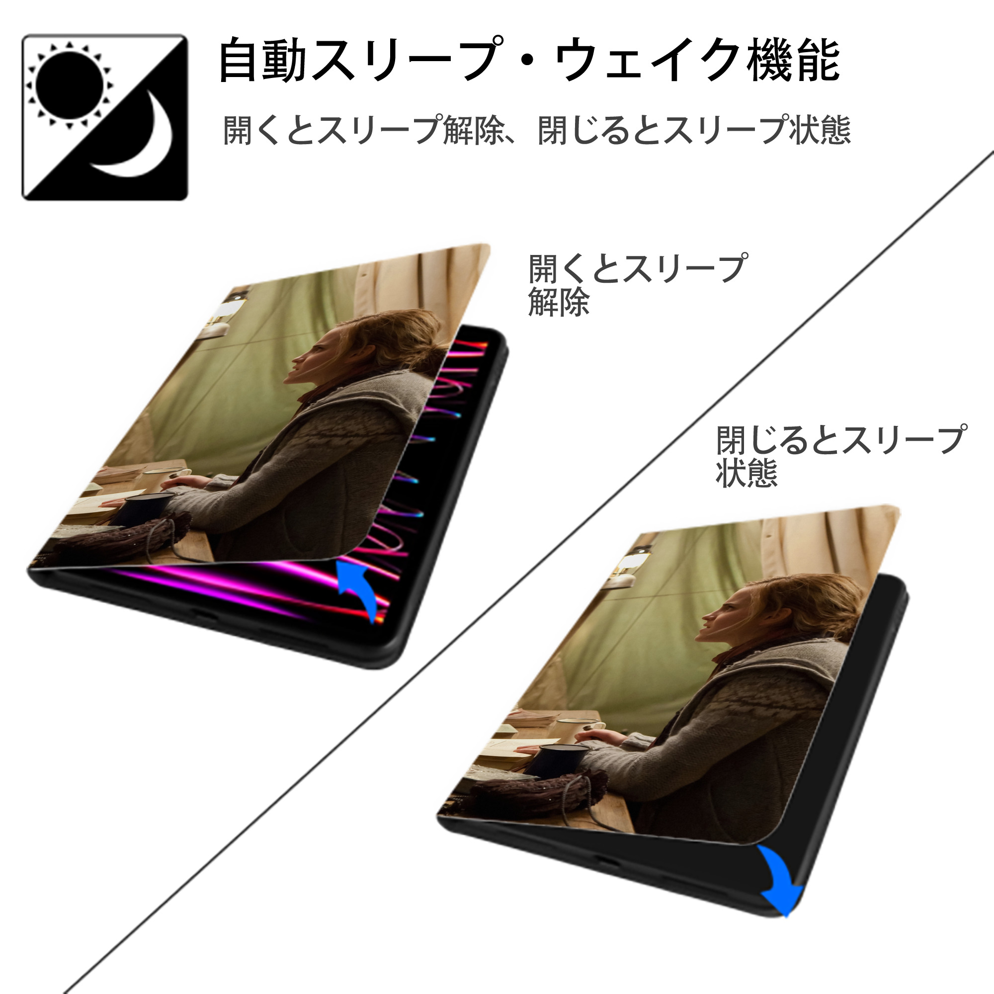 Harry Potter ハリー・ポッターシリーズ IPad ケース ブック型 PUレザー TPU 耐衝撃 軽量 薄型 ペン収納なし 全面保護 IPad 各モデル対応