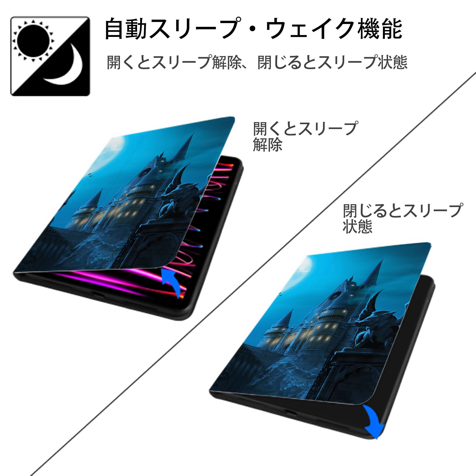 Harry Potter ハリー・ポッターシリーズ IPad ケース ブック型 PUレザー TPU 耐衝撃 軽量 薄型 ペン収納なし 全面保護 IPad 各モデル対応