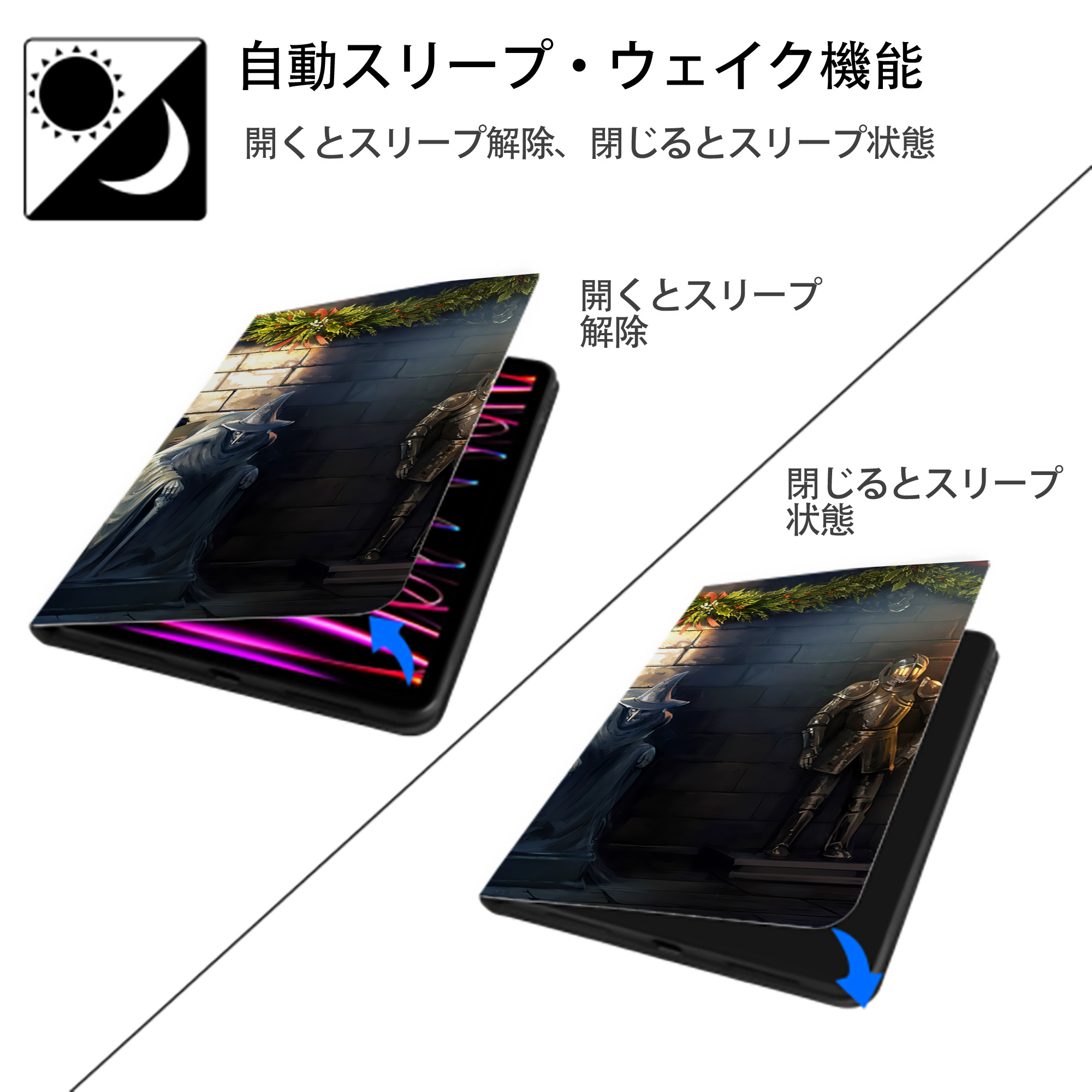 Harry Potter ハリー・ポッターシリーズ IPad ケース ブック型 PUレザー TPU 耐衝撃 軽量 薄型 ペン収納なし 全面保護 IPad 各モデル対応