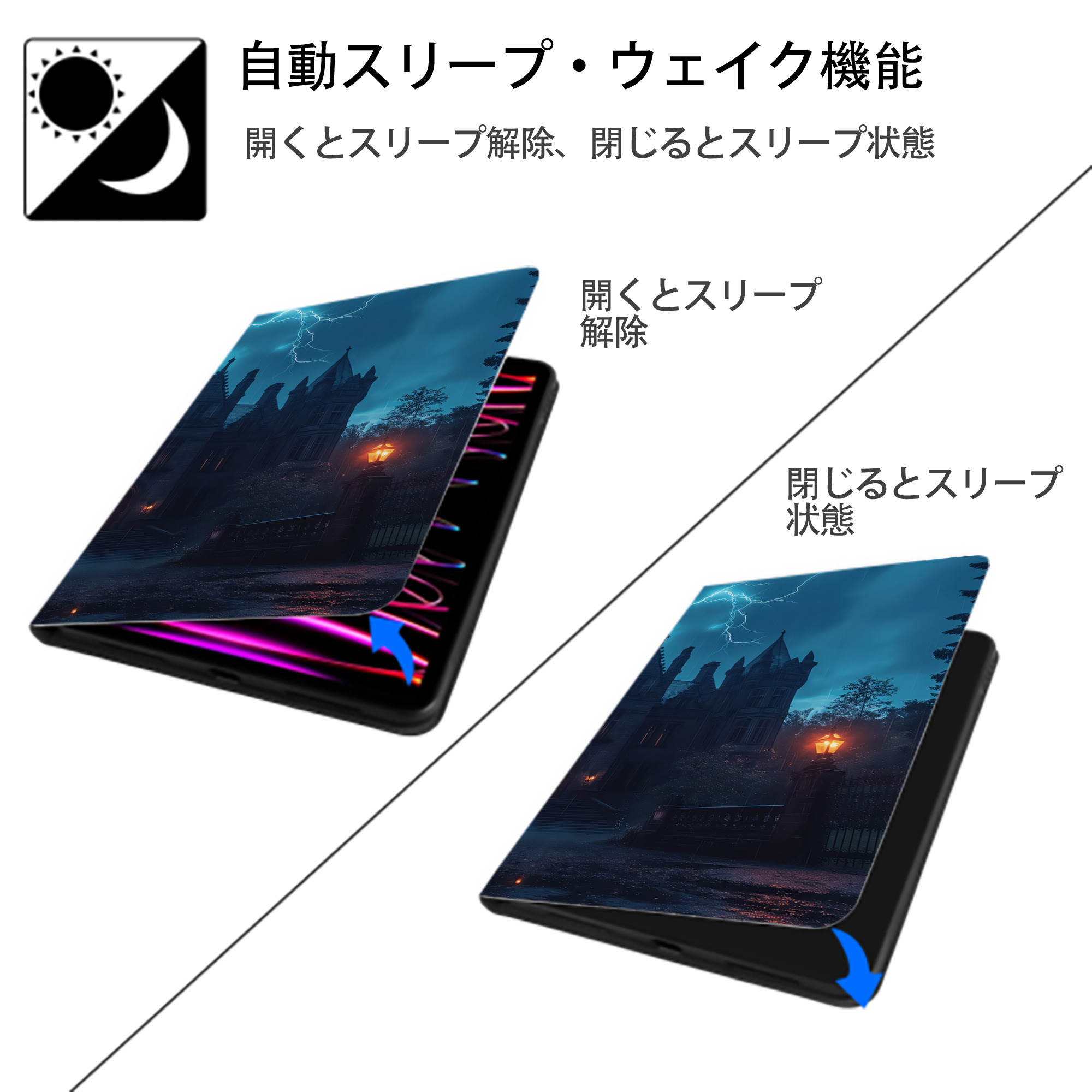 Harry Potter ハリー・ポッターシリーズ IPad ケース ブック型 PUレザー TPU 耐衝撃 軽量 薄型 ペン収納なし 全面保護 IPad 各モデル対応