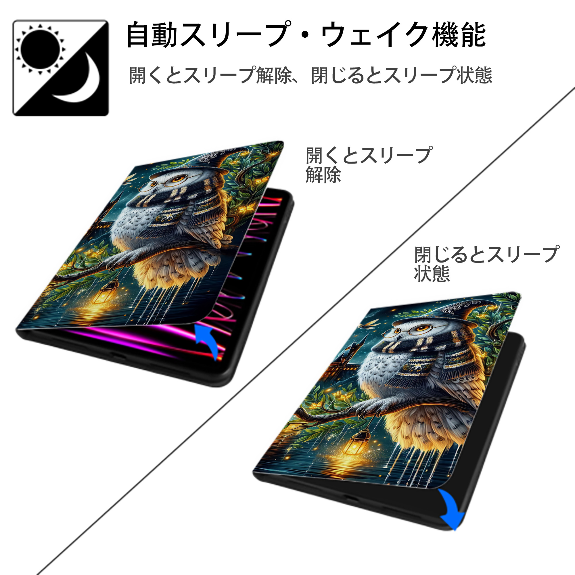 Harry Potter ハリー・ポッターシリーズ IPad ケース ブック型 PUレザー TPU 耐衝撃 軽量 薄型 ペン収納なし 全面保護 IPad 各モデル対応