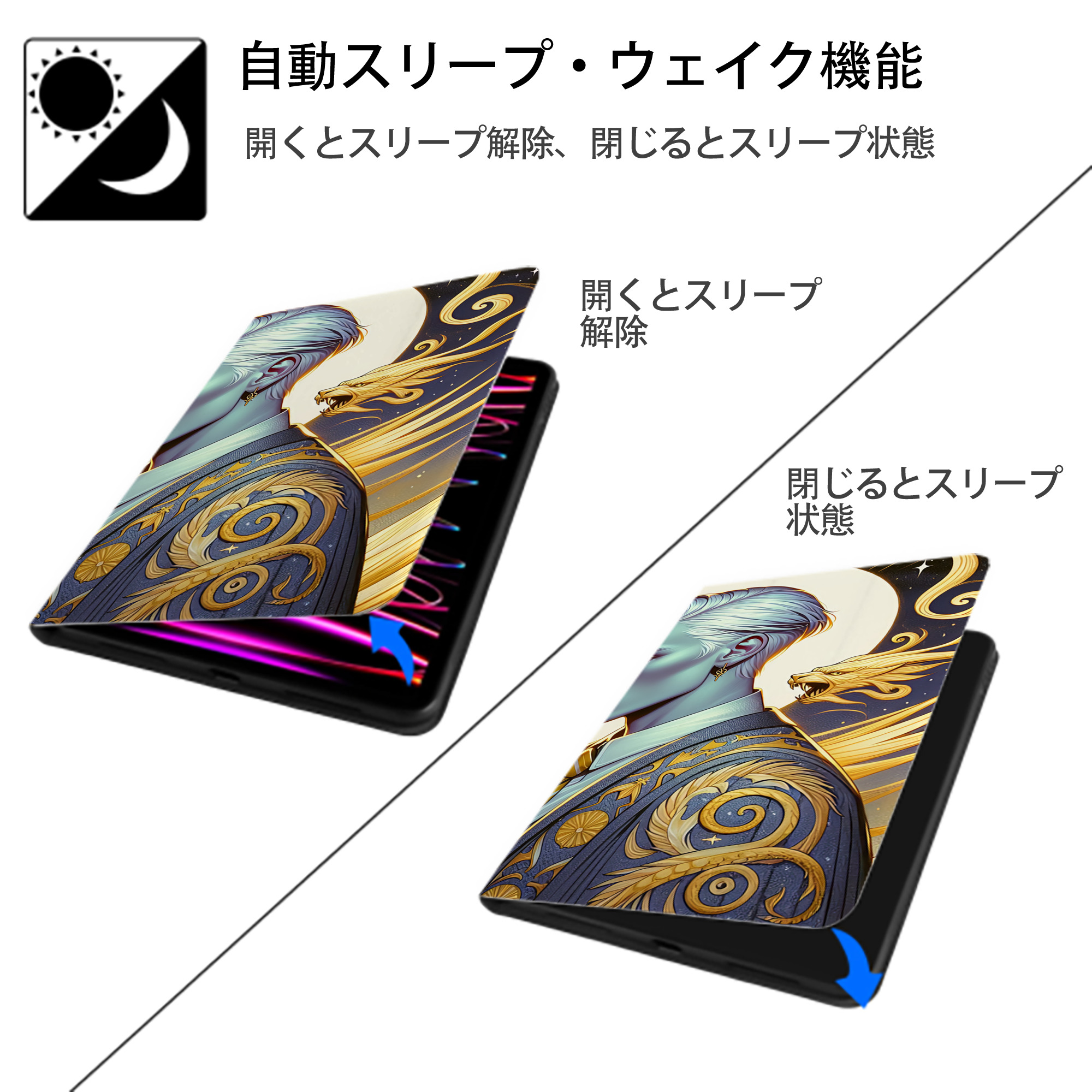 Harry Potter ハリー・ポッターシリーズ IPad ケース ブック型 PUレザー TPU 耐衝撃 軽量 薄型 ペン収納なし 全面保護 IPad 各モデル対応