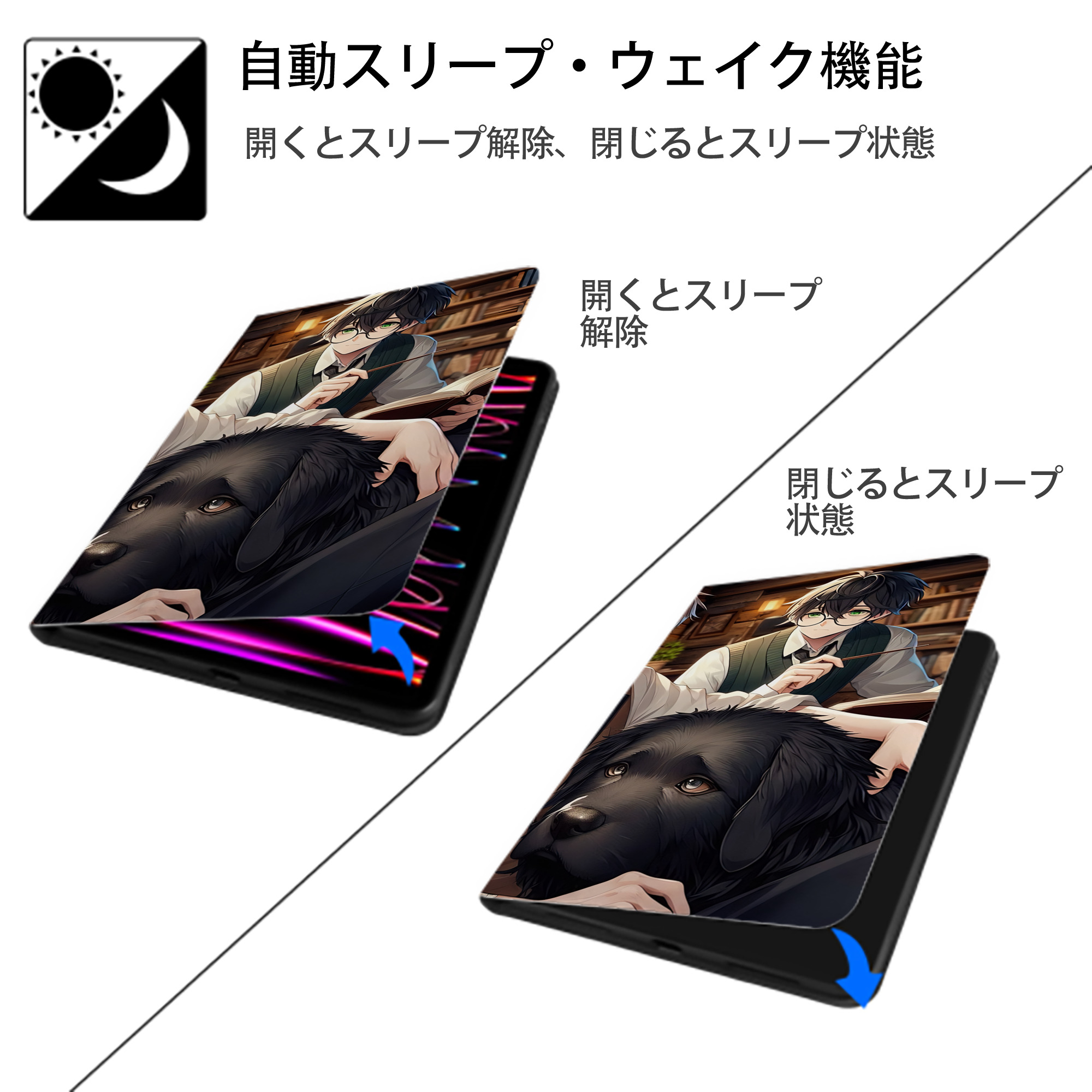Harry Potter ハリー・ポッターシリーズ IPad ケース ブック型 PUレザー TPU 耐衝撃 軽量 薄型 ペン収納なし 全面保護 IPad 各モデル対応