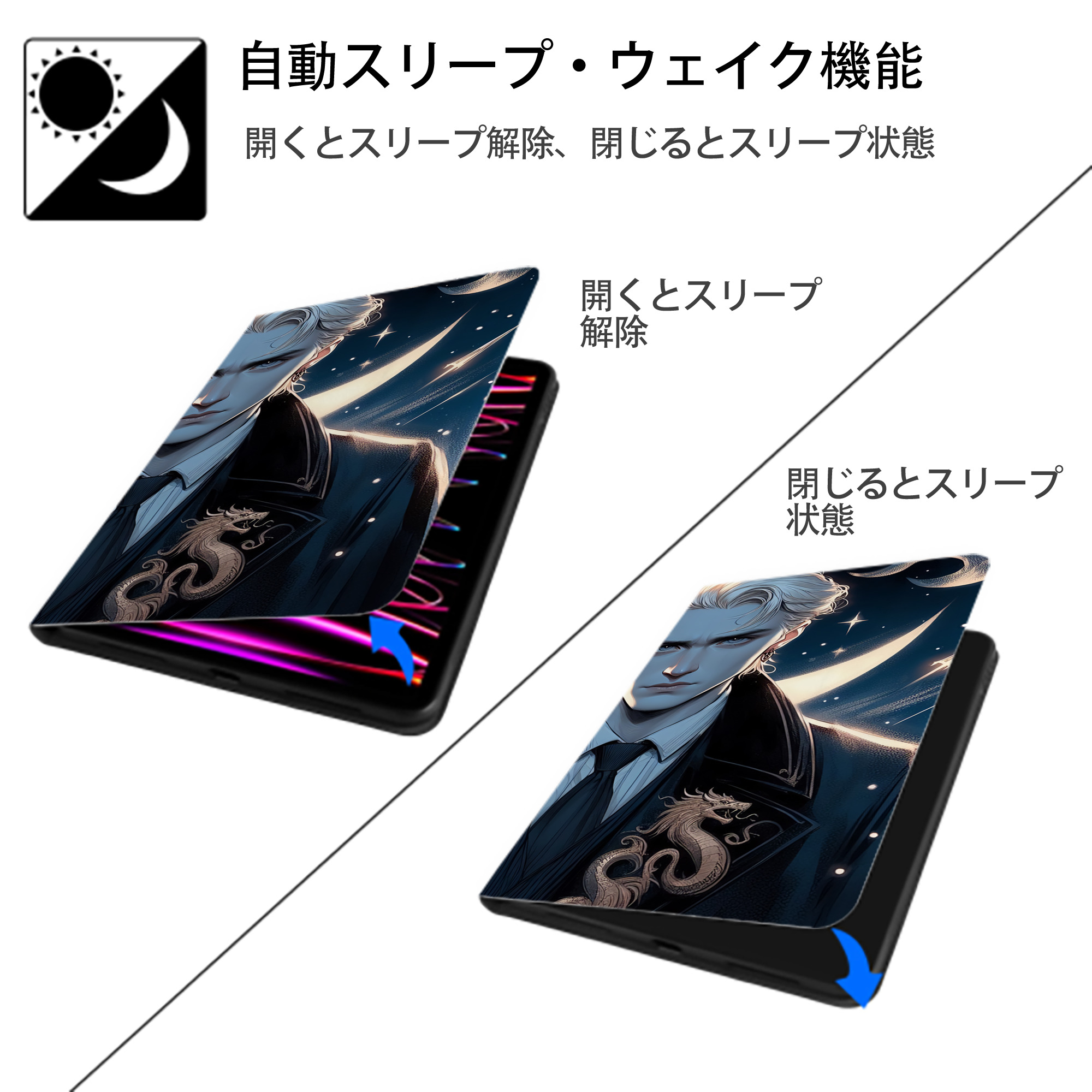 Harry Potter ハリー・ポッターシリーズ IPad ケース ブック型 PUレザー TPU 耐衝撃 軽量 薄型 ペン収納なし 全面保護 IPad 各モデル対応