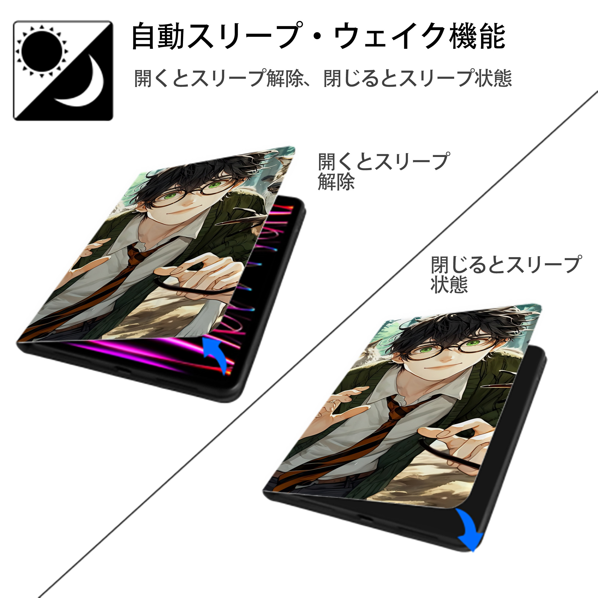 Harry Potter ハリー・ポッターシリーズ IPad ケース ブック型 PUレザー TPU 耐衝撃 軽量 薄型 ペン収納なし 全面保護 IPad 各モデル対応