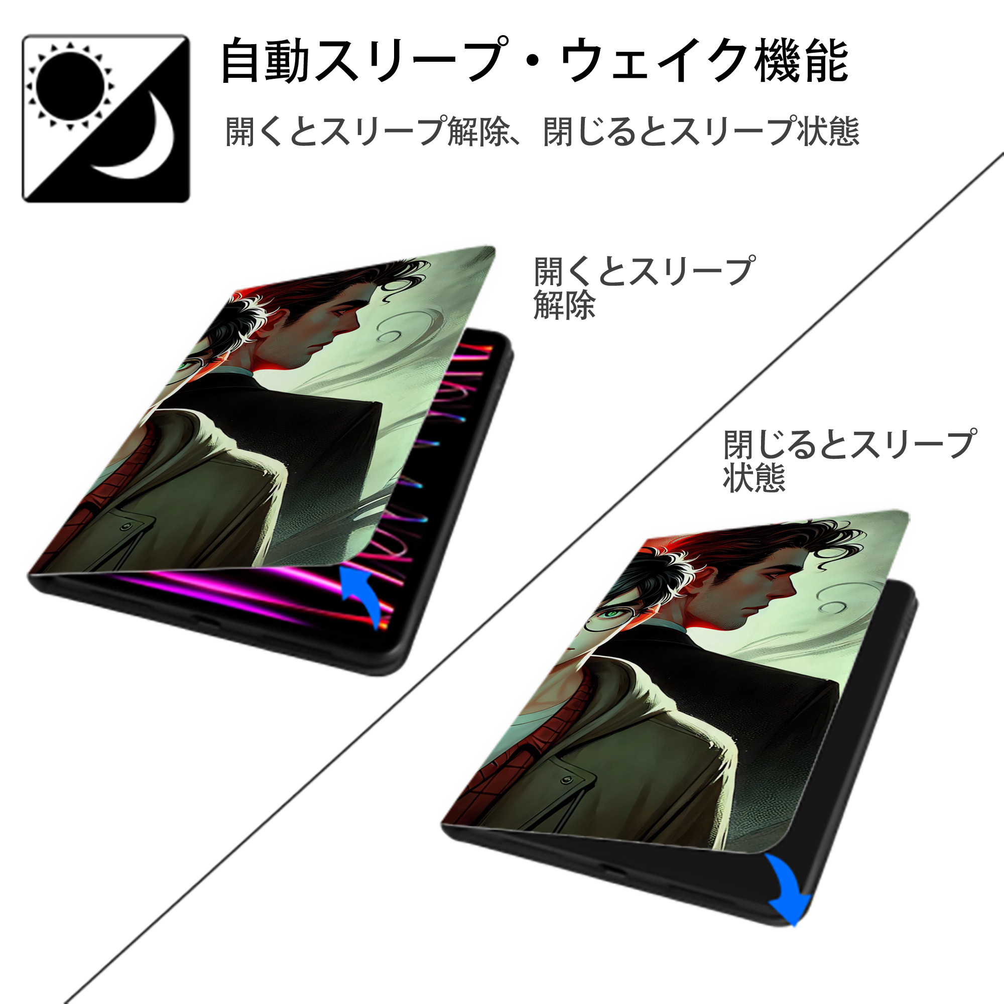 Harry Potter ハリー・ポッターシリーズ IPad ケース ブック型 PUレザー TPU 耐衝撃 軽量 薄型 ペン収納なし 全面保護 IPad 各モデル対応