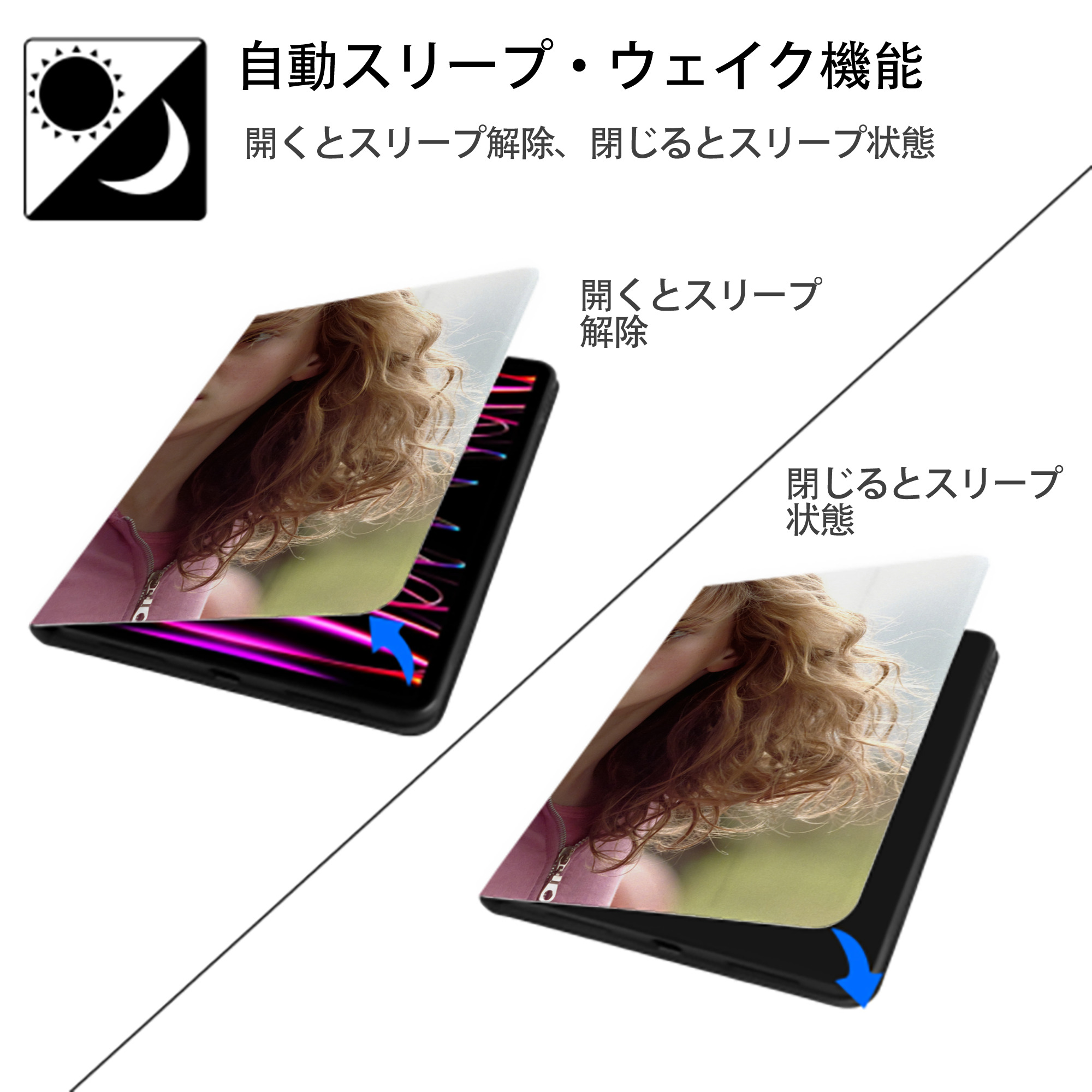 Harry Potter ハリー・ポッターシリーズ IPadケース ペンホルダー付き ブックスタイルデザイン