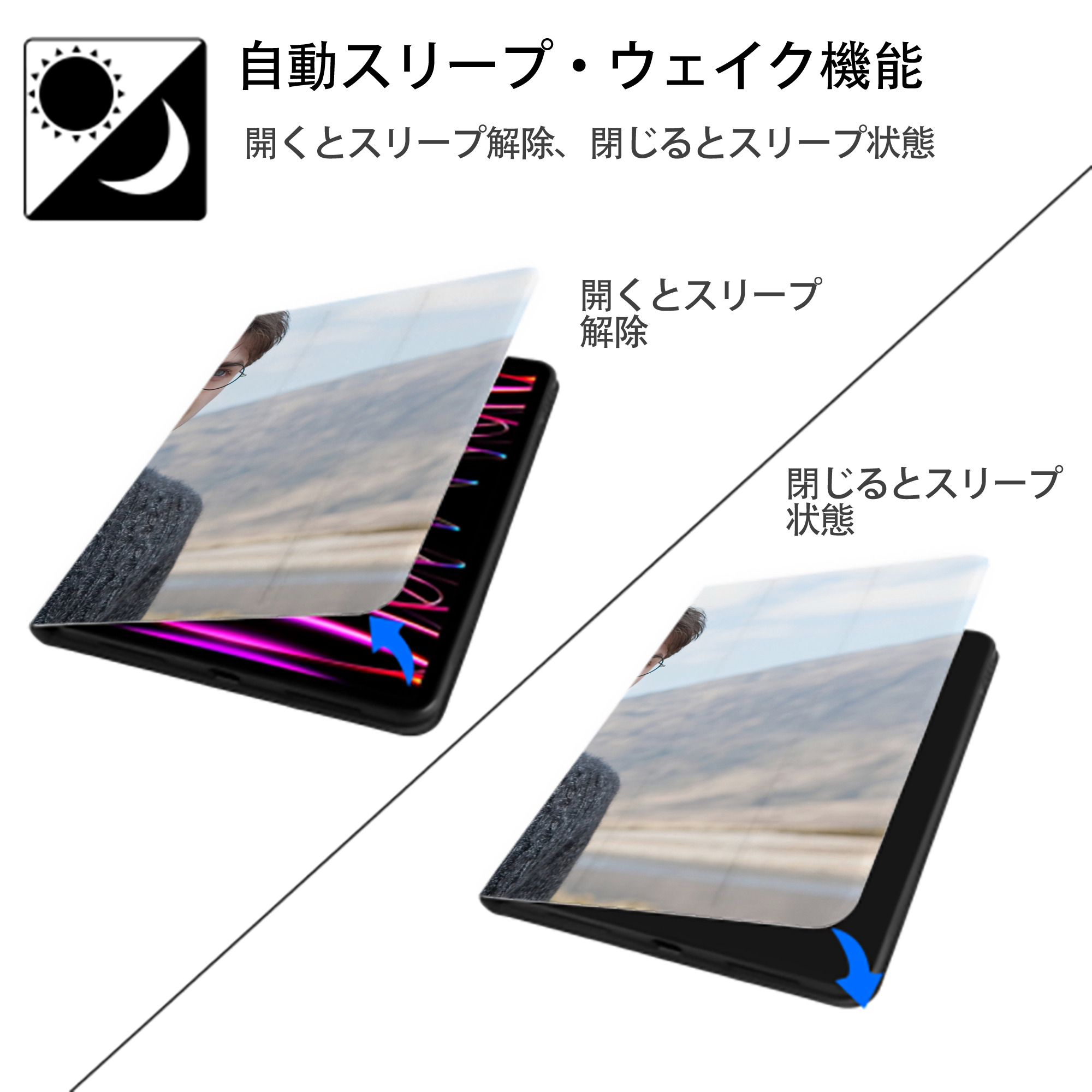 Harry Potter ハリー・ポッターシリーズ IPadケース ペンホルダー付き ブックスタイルデザイン