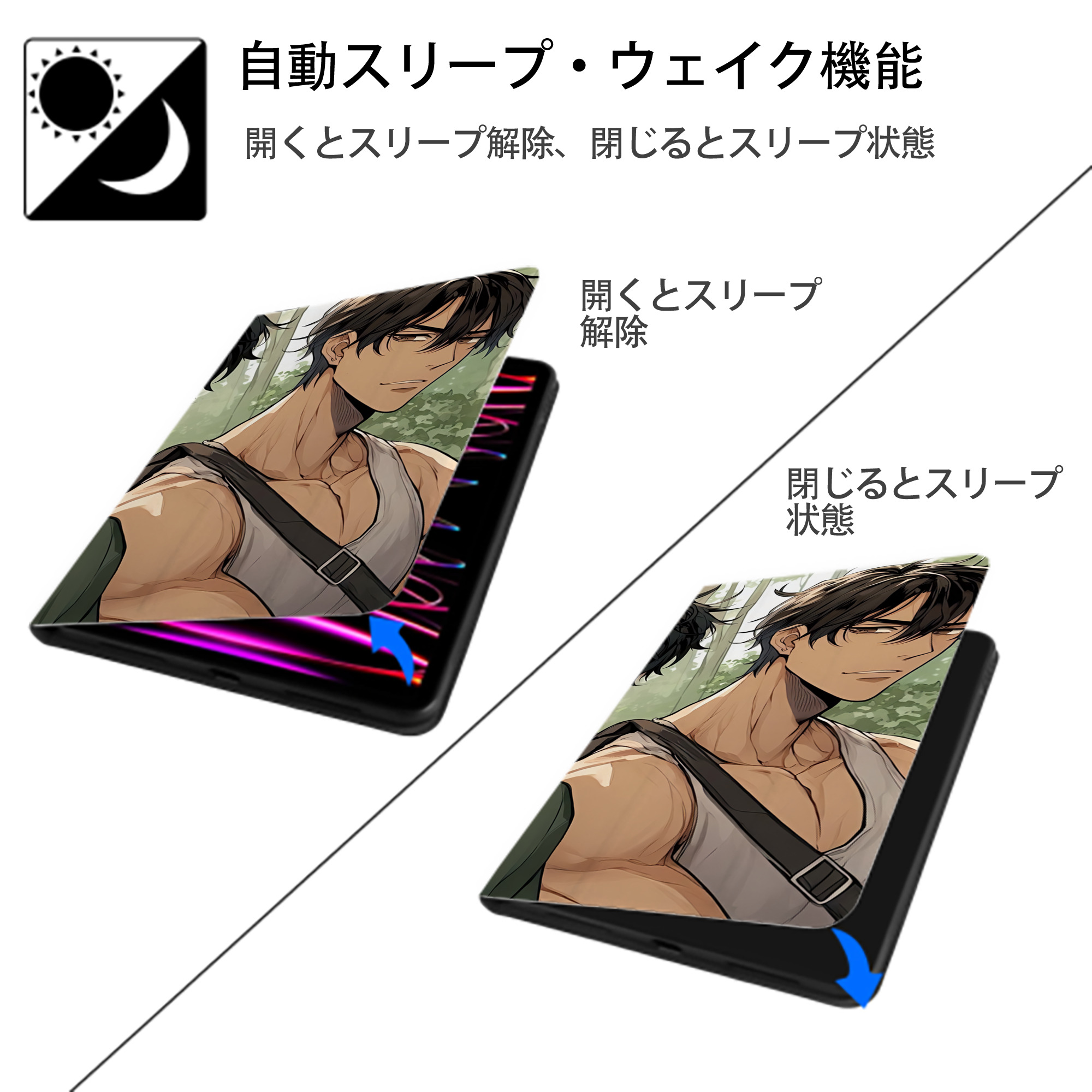 Harry Potter ハリー・ポッターシリーズ IPadケース ペンホルダー付き ブックスタイルデザイン