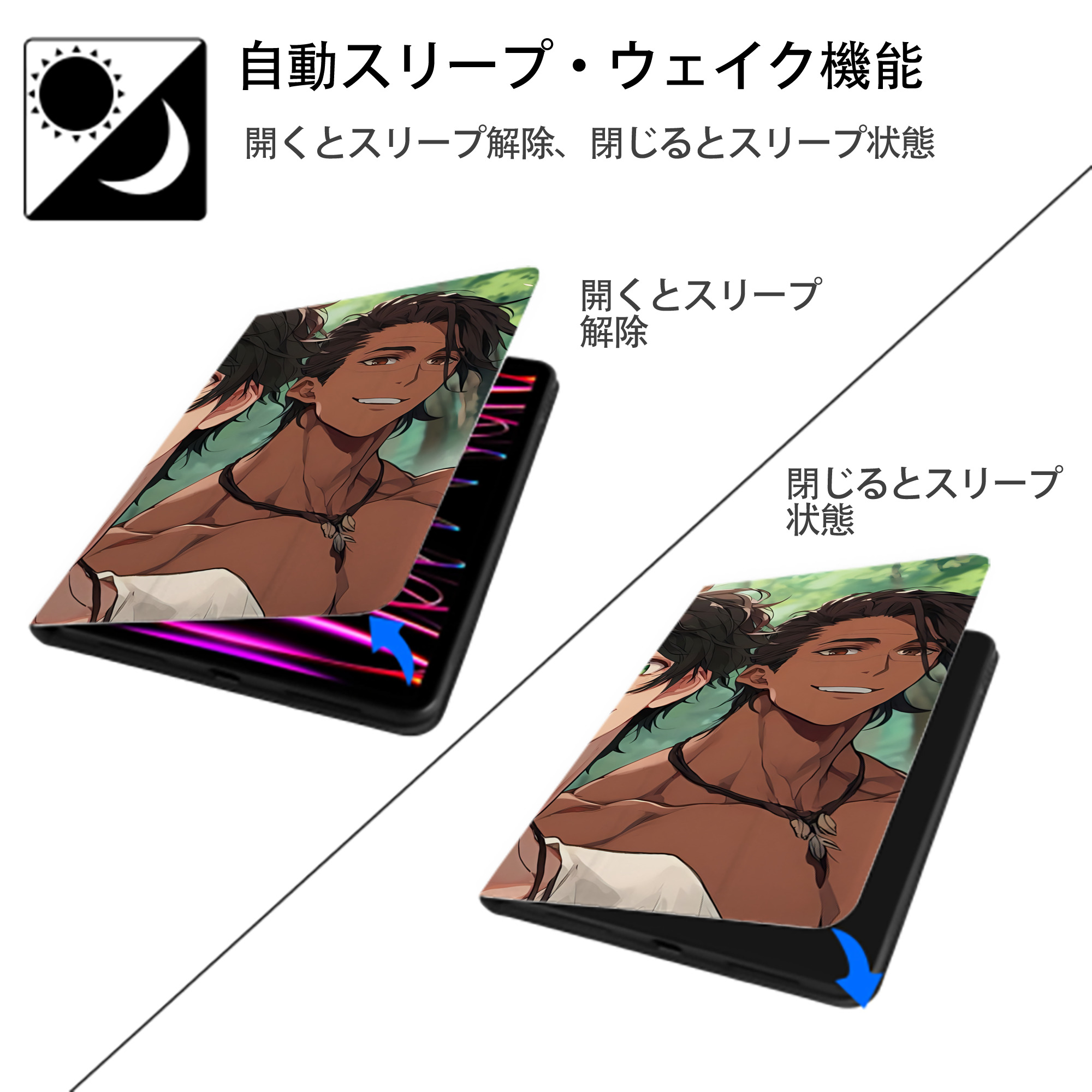 Harry Potter ハリー・ポッターシリーズ IPadケース ペンホルダー付き ブックスタイルデザイン