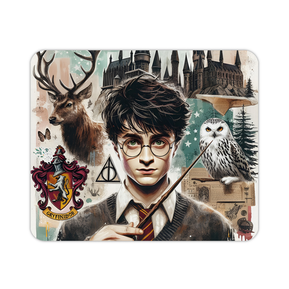 （画像用） Harry Potter ハリー・ポッターシリーズ マウスパッド ステッチ加工 ラバー素材 防水 滑り止め 超薄型 ゲーミング/オフィス対応