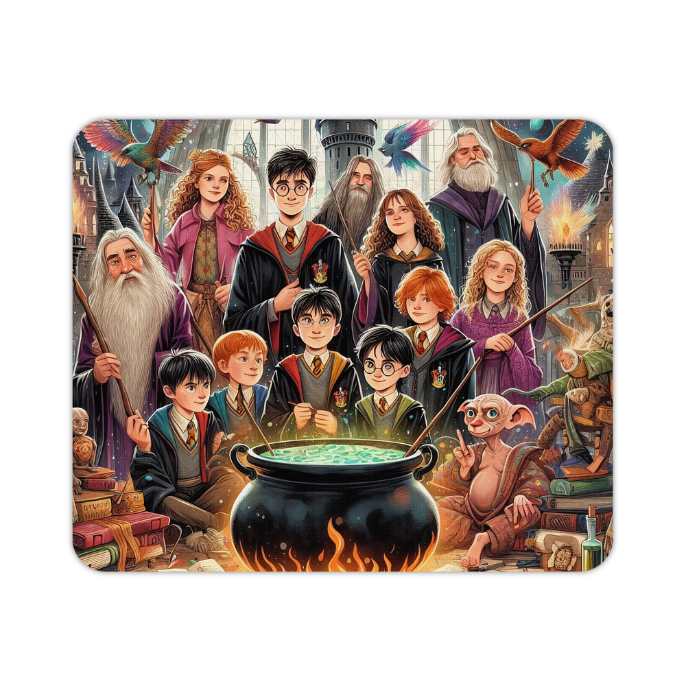 （画像用） Harry Potter ハリー・ポッターシリーズ マウスパッド ステッチ加工 ラバー素材 防水 滑り止め 超薄型 ゲーミング/オフィス対応
