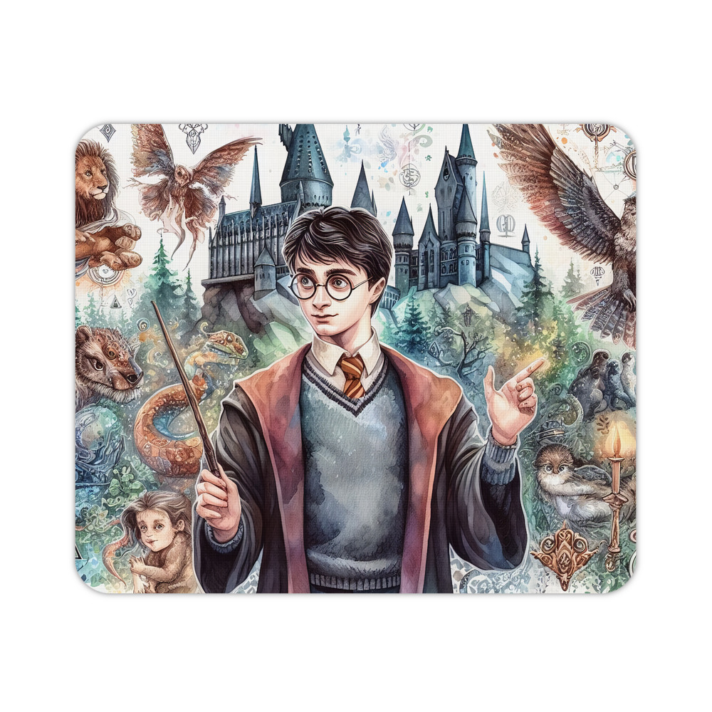 （画像用） Harry Potter ハリー・ポッターシリーズ マウスパッド ステッチ加工 ラバー素材 防水 滑り止め 超薄型 ゲーミング/オフィス対応