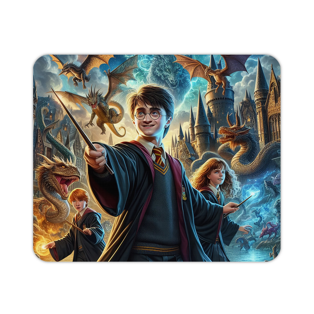 （画像用） Harry Potter ハリー・ポッターシリーズ マウスパッド ステッチ加工 ラバー素材 防水 滑り止め 超薄型 ゲーミング/オフィス対応