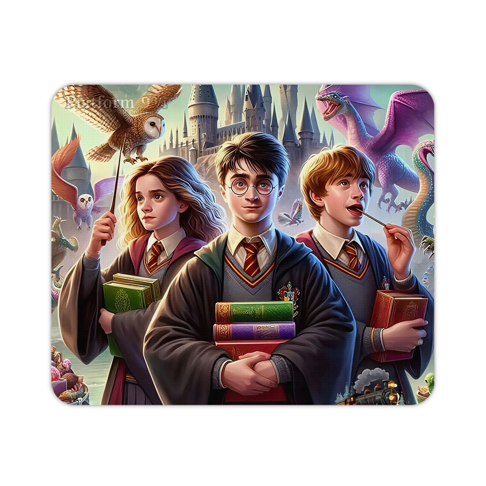 （画像用） Harry Potter ハリー・ポッターシリーズ マウスパッド ステッチ加工 ラバー素材 防水 滑り止め 超薄型 ゲーミング/オフィス対応
