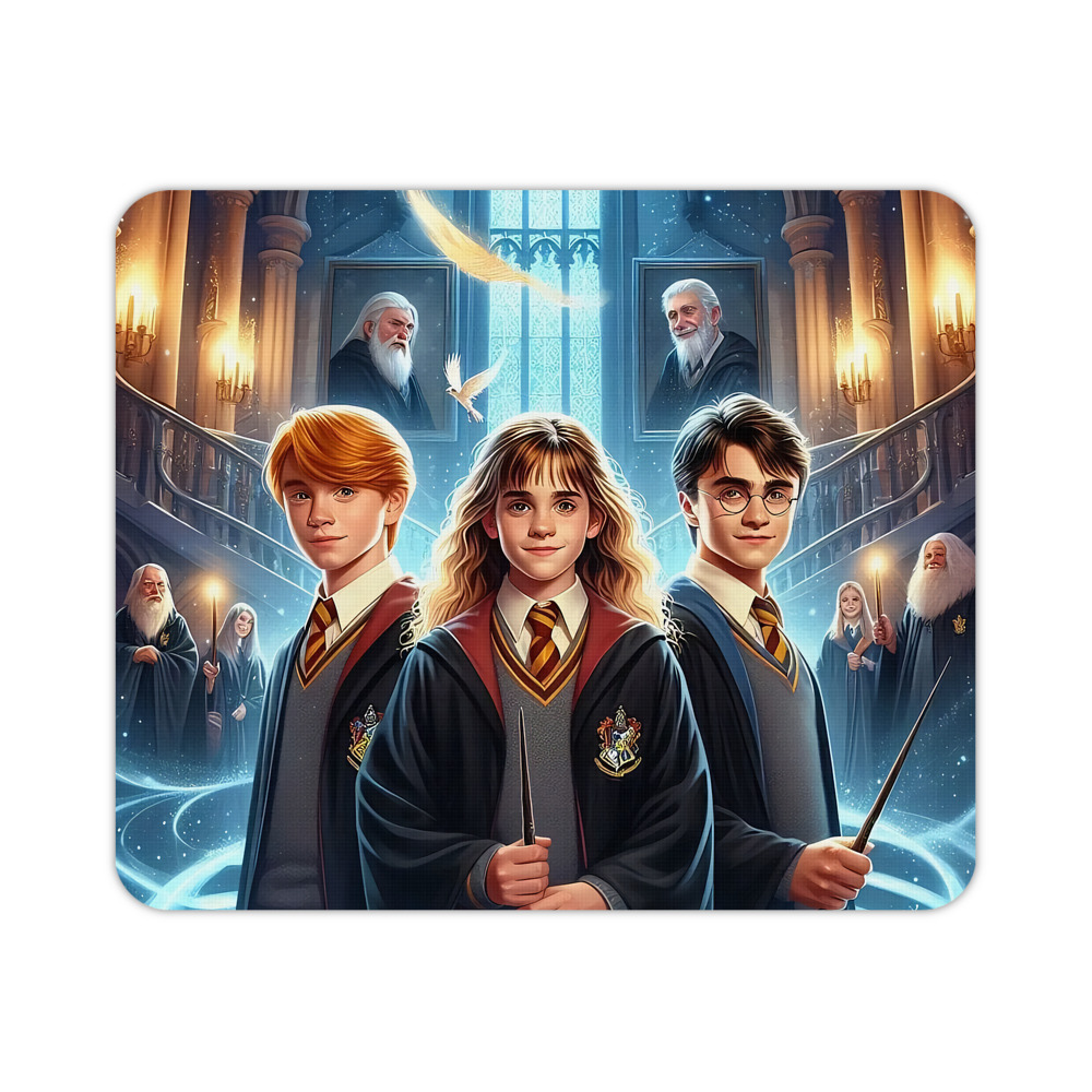 （画像用） Harry Potter ハリー・ポッターシリーズ マウスパッド ステッチ加工 ラバー素材 防水 滑り止め 超薄型 ゲーミング/オフィス対応