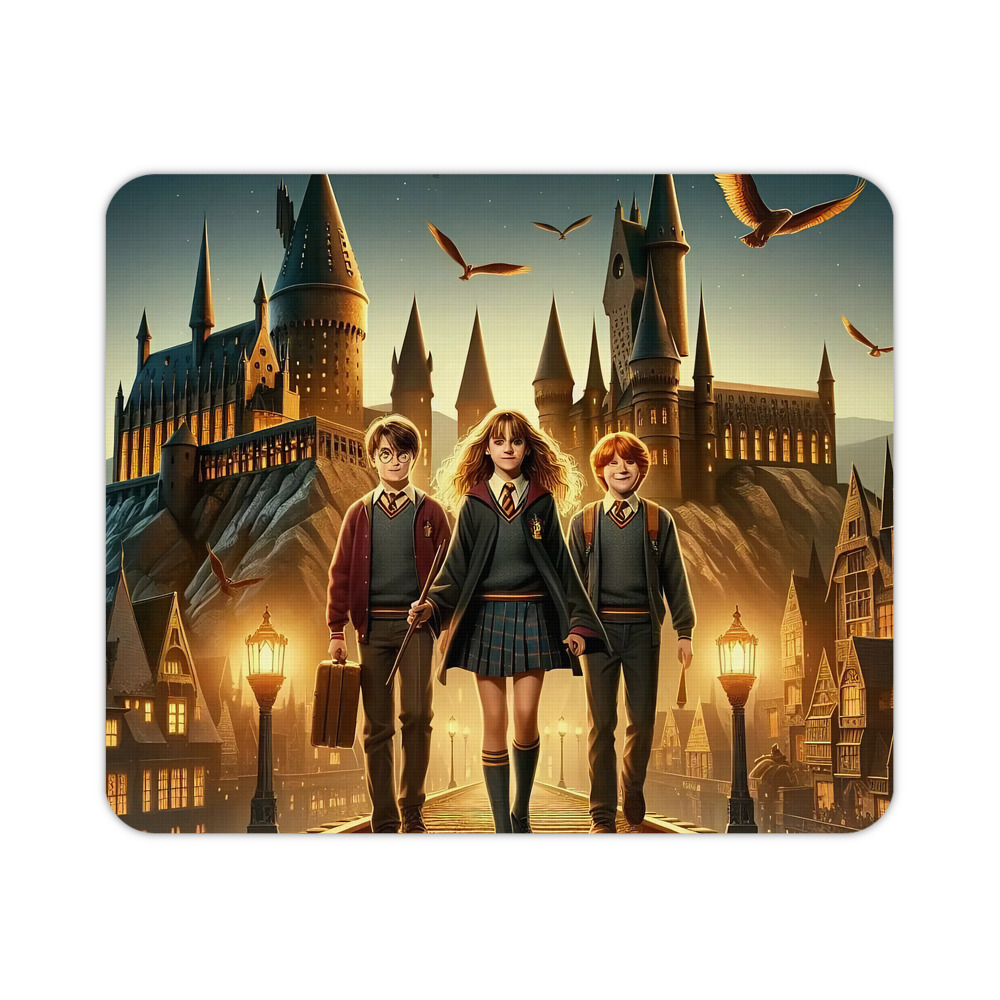 （画像用） Harry Potter ハリー・ポッターシリーズ マウスパッド ステッチ加工 ラバー素材 防水 滑り止め 超薄型 ゲーミング/オフィス対応