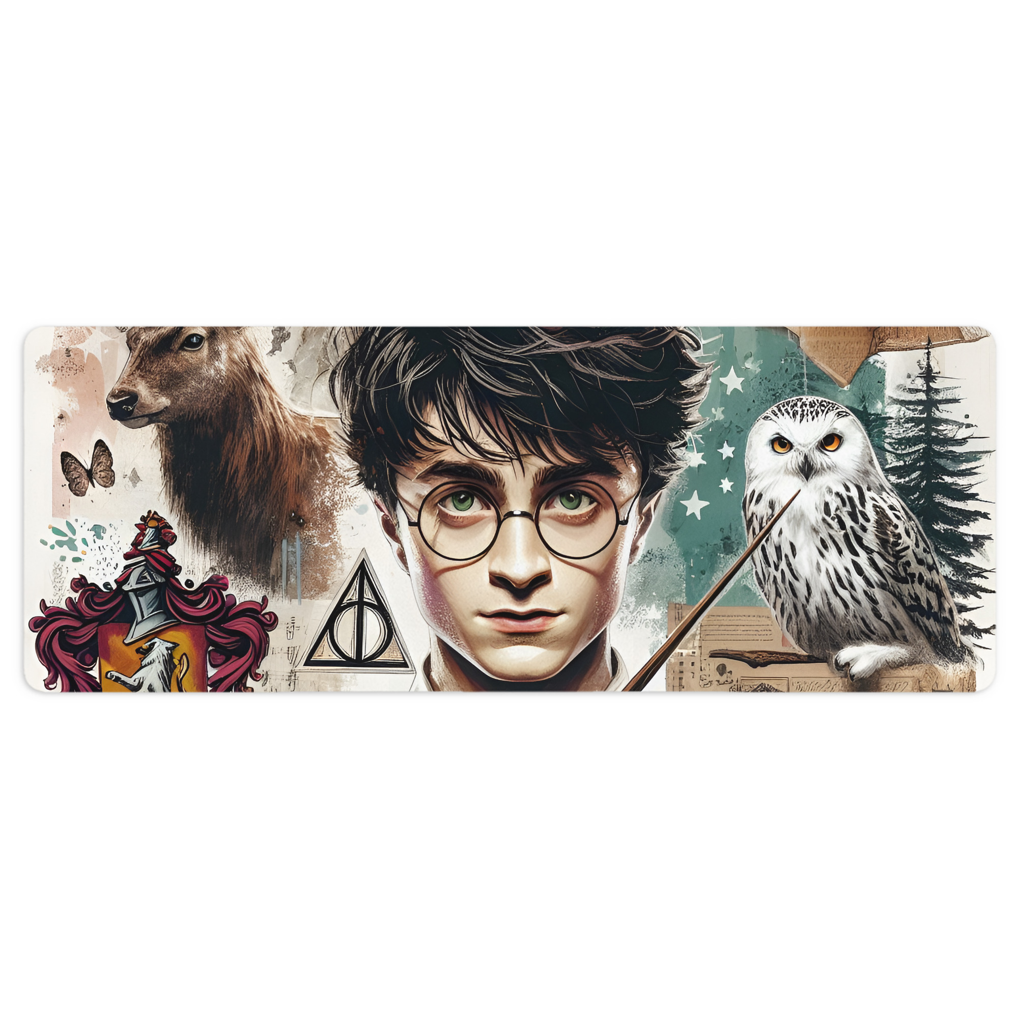 （画像用） Harry Potter ハリー・ポッターシリーズ ステッチ加工 大判デスクマット／滑り止めマウスパッド