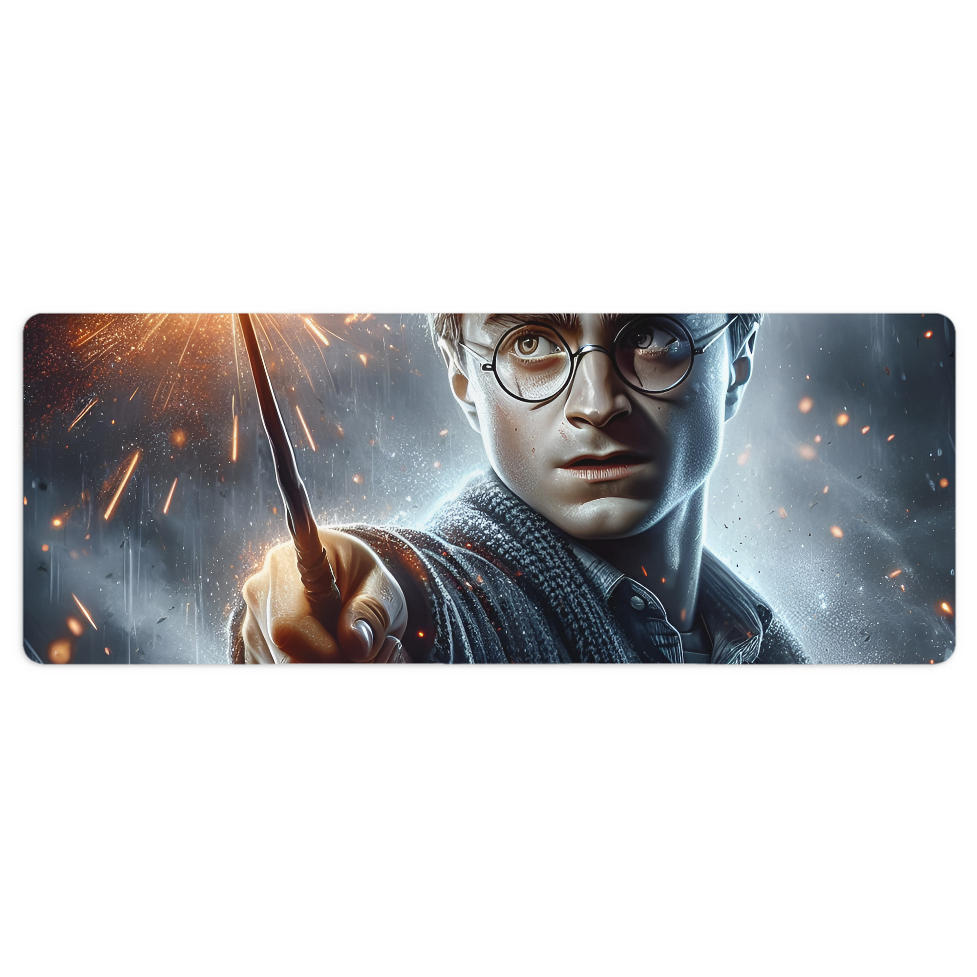 （画像用） Harry Potter ハリー・ポッターシリーズ ステッチ加工 大判デスクマット／滑り止めマウスパッド
