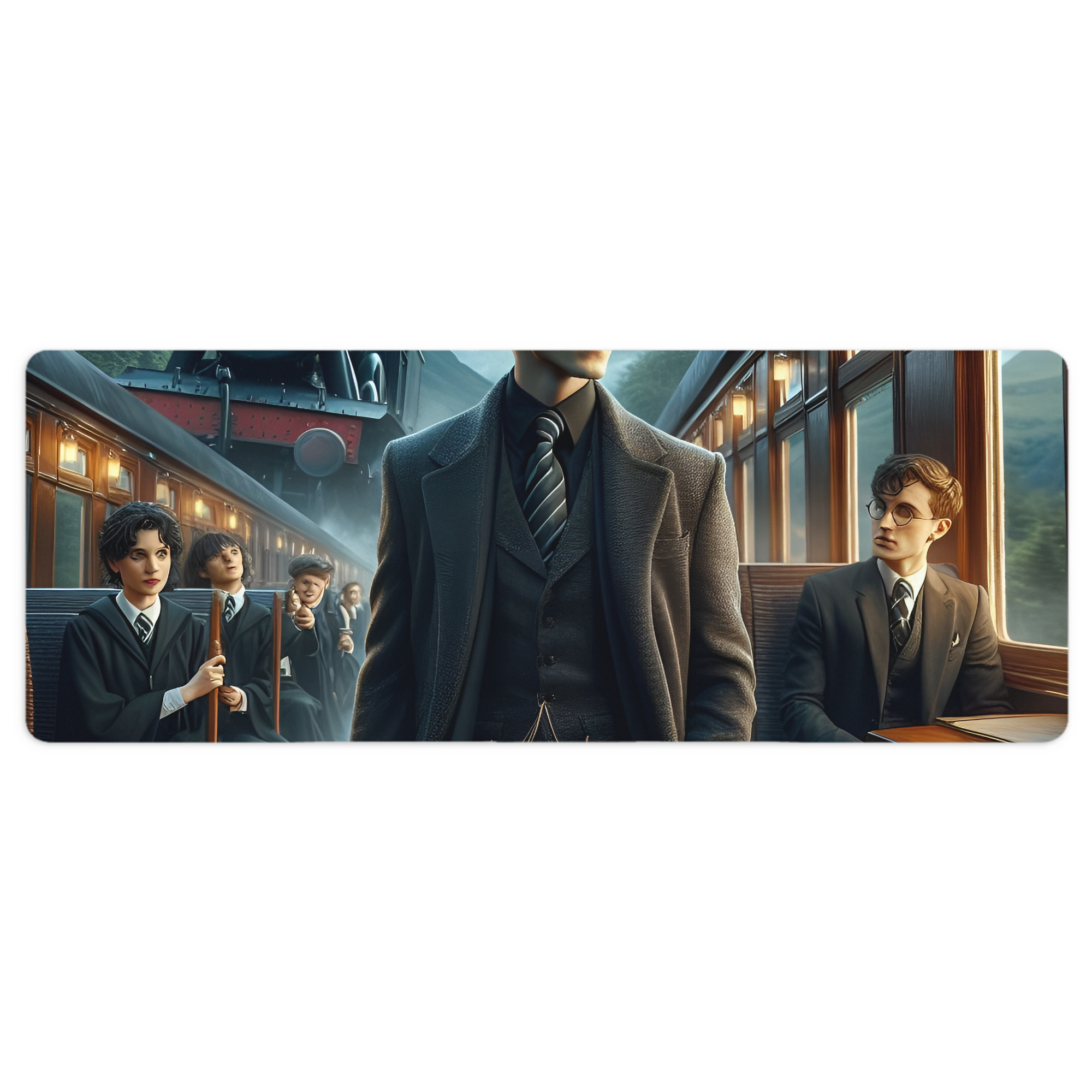 （画像用） Harry Potter ハリー・ポッターシリーズ ステッチ加工 大判デスクマット／滑り止めマウスパッド