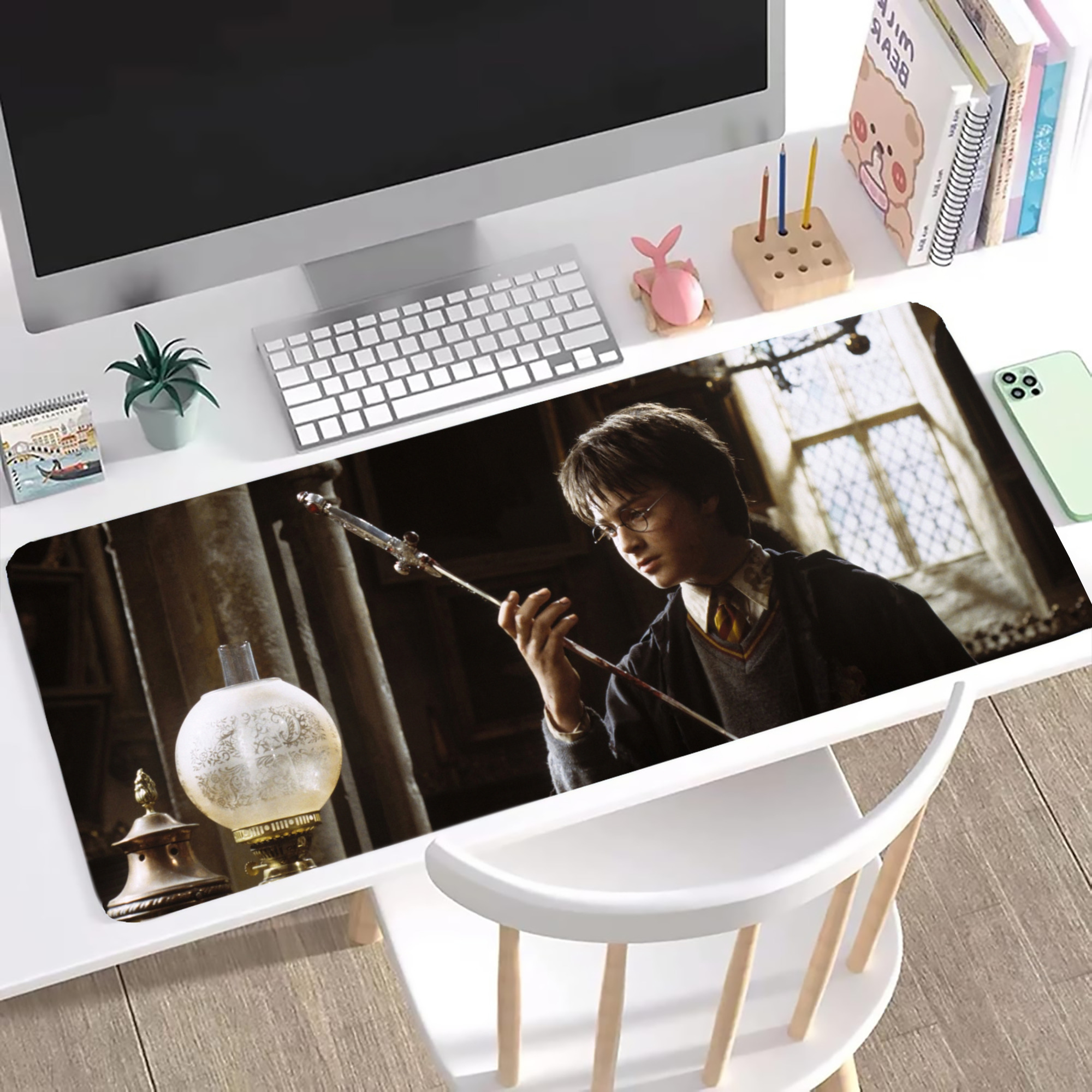 （画像用） Harry Potter ハリー・ポッターシリーズ ステッチ加工 大判デスクマット／滑り止めマウスパッド