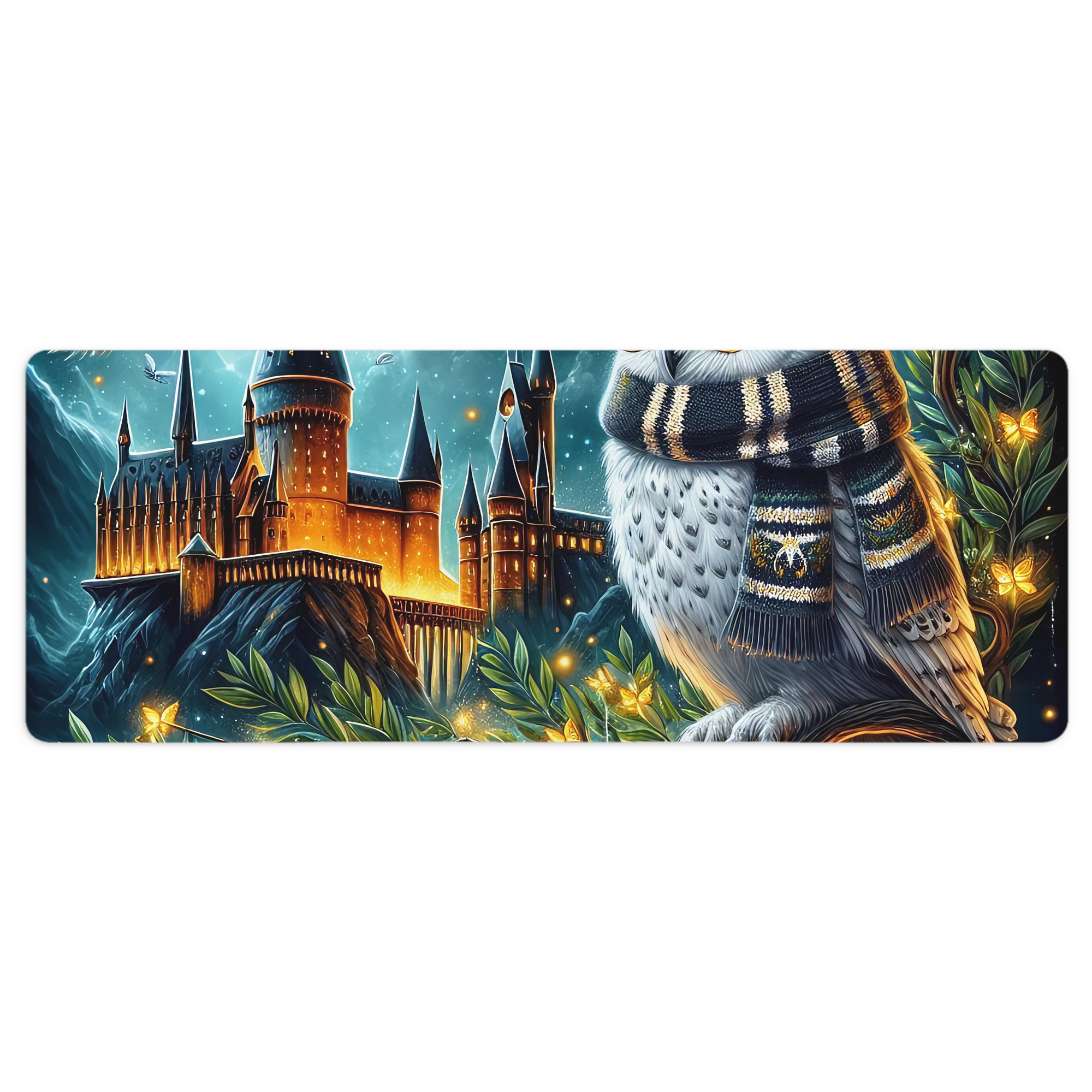 （画像用） Harry Potter ハリー・ポッターシリーズ ステッチ加工 大判デスクマット／滑り止めマウスパッド
