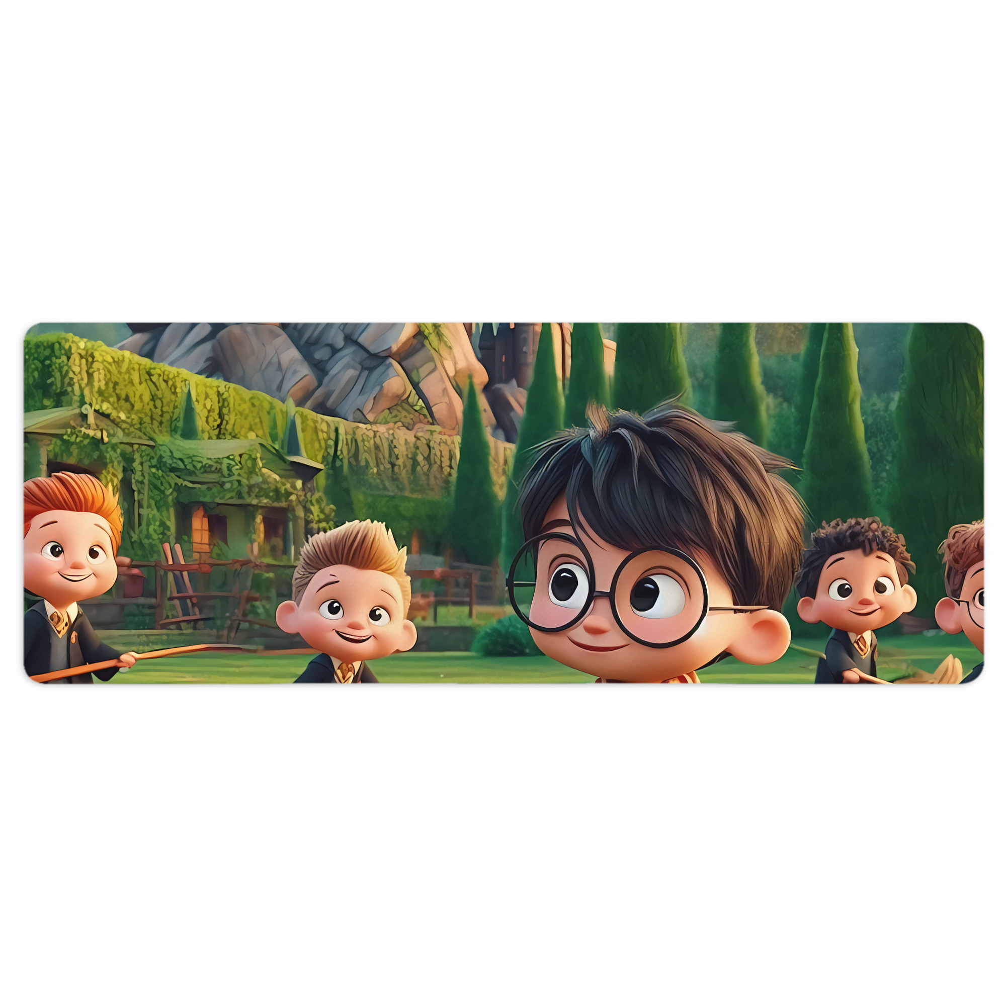 （画像用） Harry Potter ハリー・ポッターシリーズ ステッチ加工 大判デスクマット／滑り止めマウスパッド