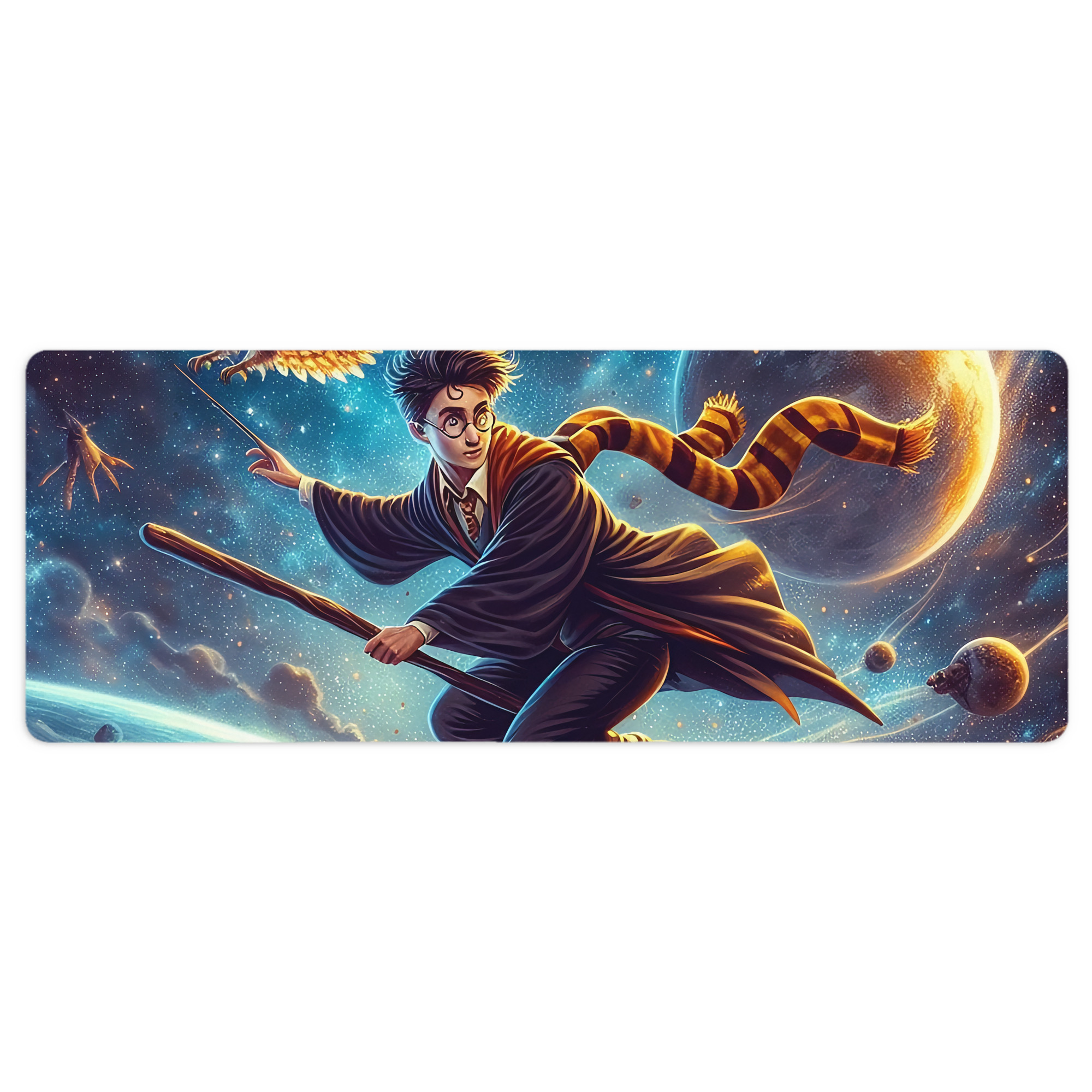 （画像用） Harry Potter ハリー・ポッターシリーズ ステッチ加工 大判デスクマット／滑り止めマウスパッド